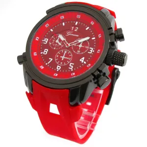 Red Gun Geneva Round Watch