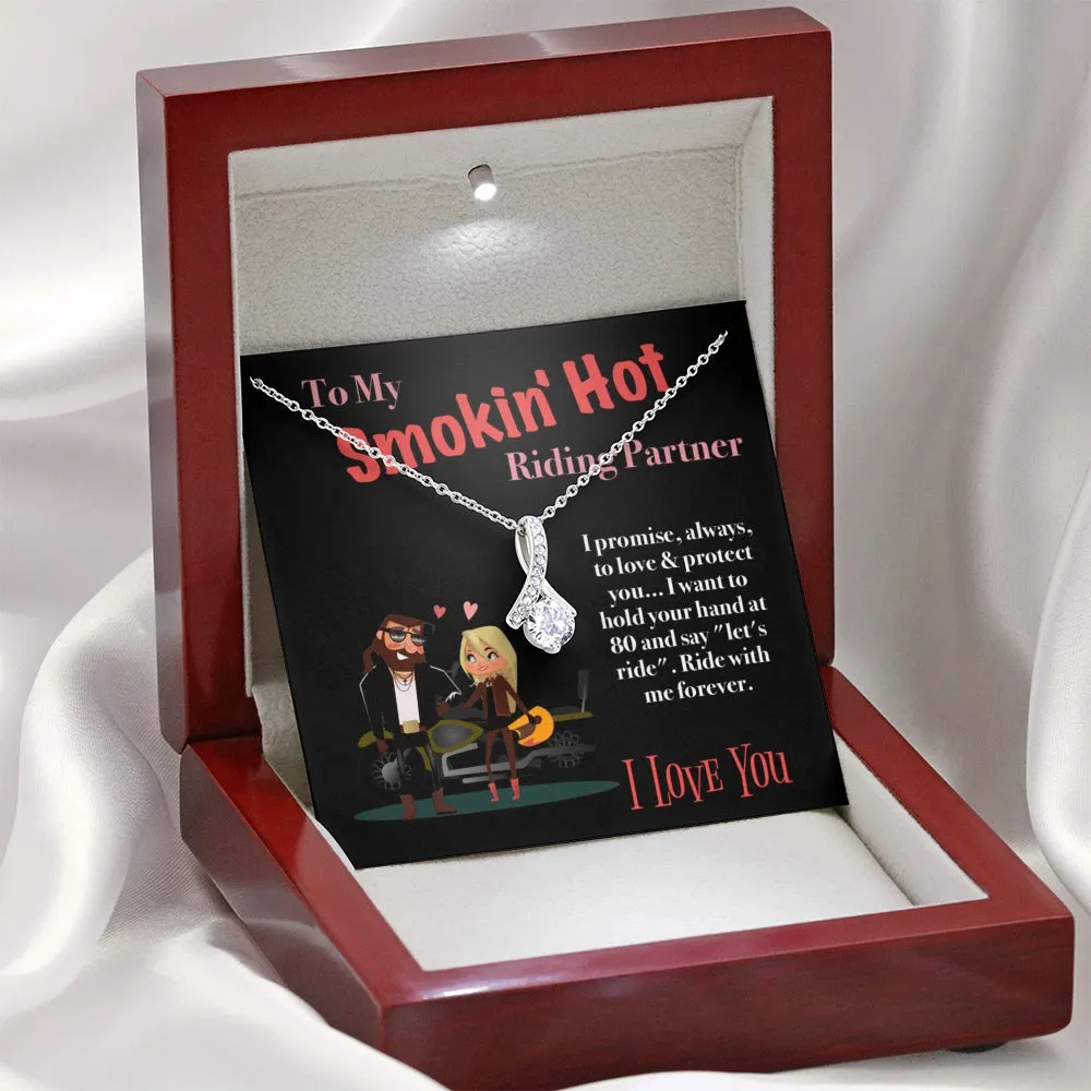 Ride With Me Forever Valentine's Day Necklace