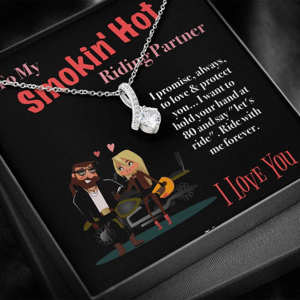 Ride With Me Forever Valentine's Day Necklace