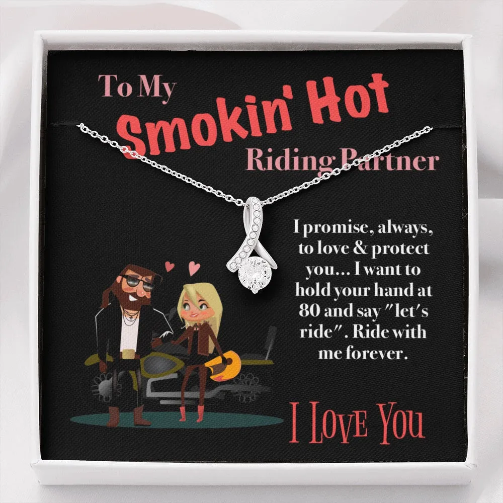 Ride With Me Forever Valentine's Day Necklace