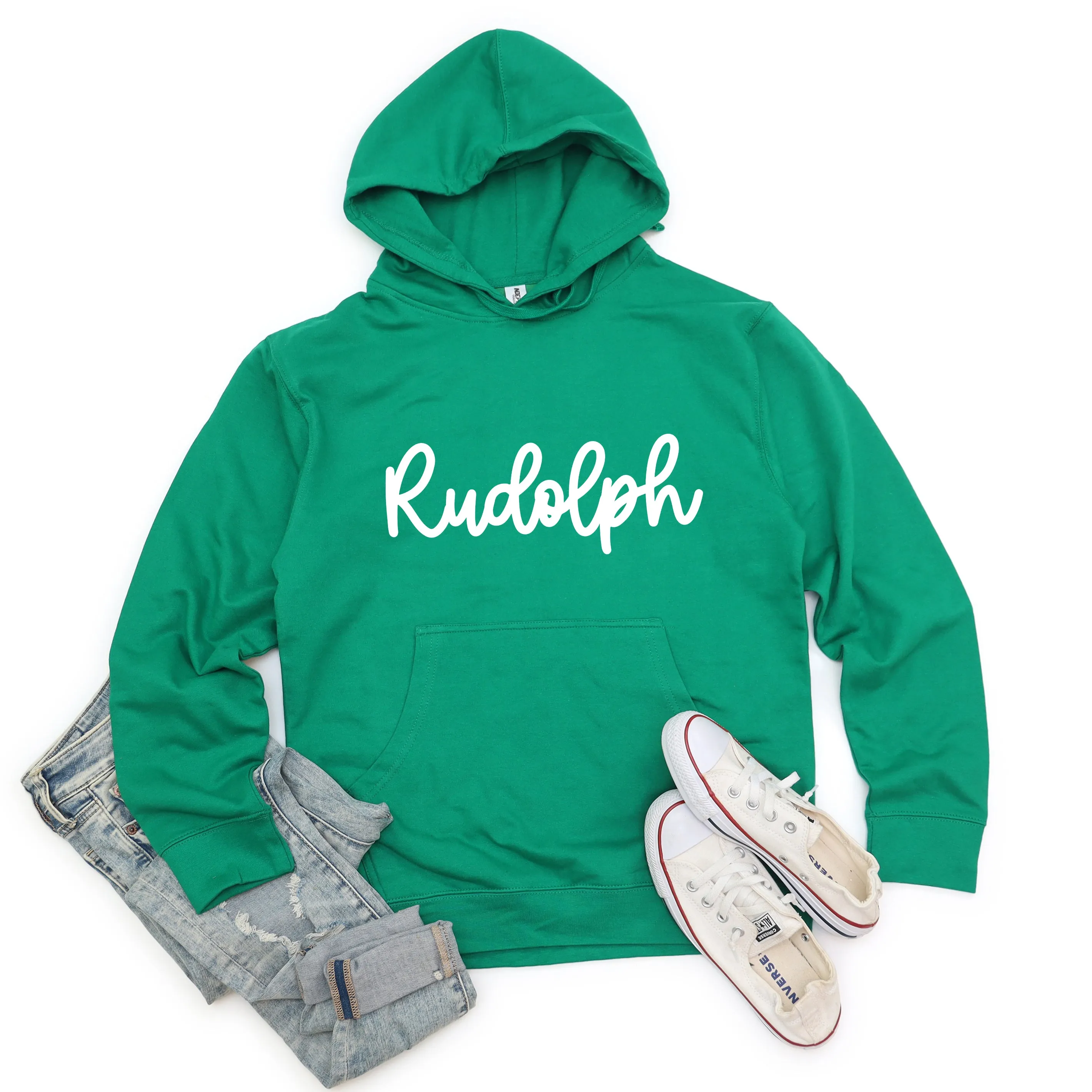 Rudolph Bold Cursive | Hoodie