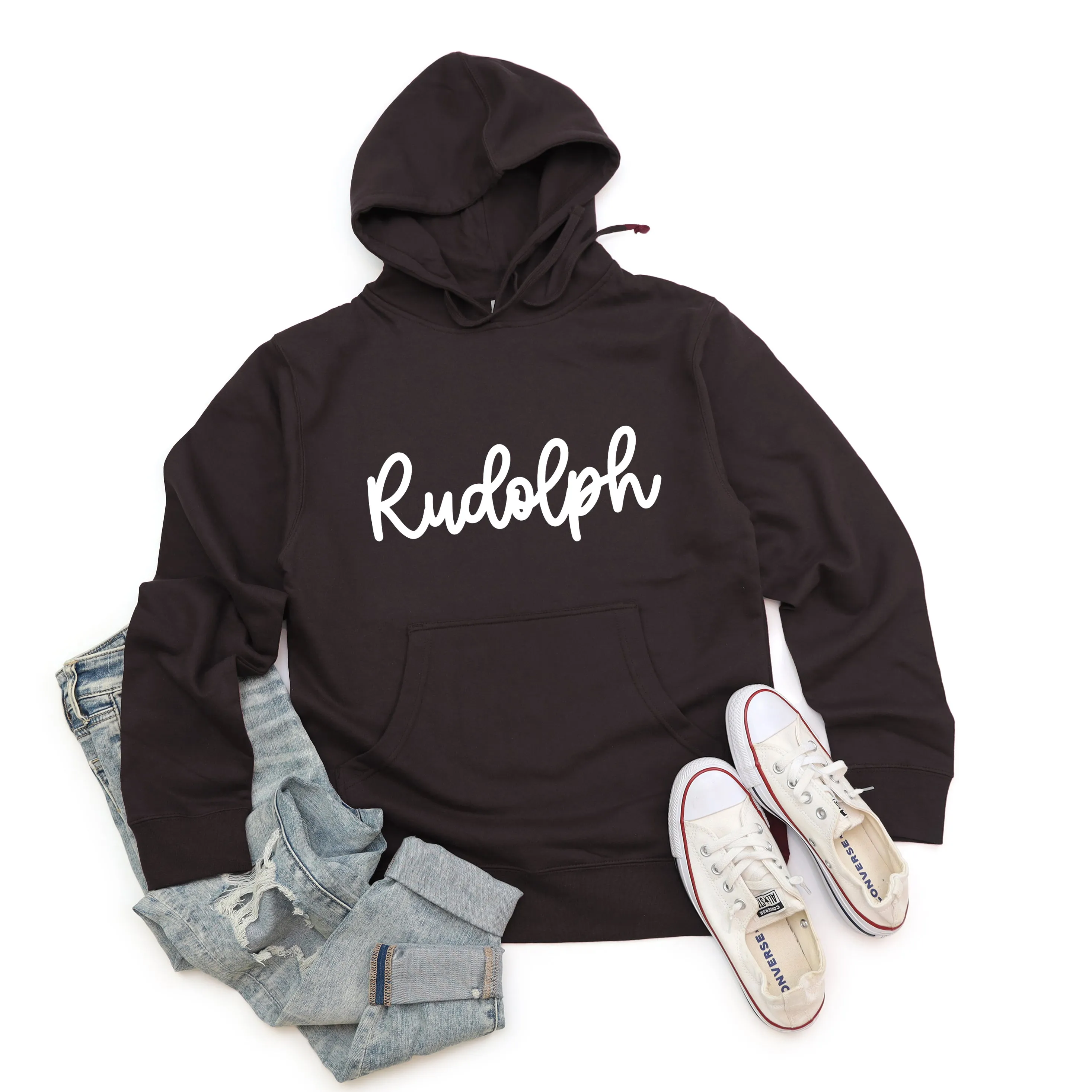 Rudolph Bold Cursive | Hoodie