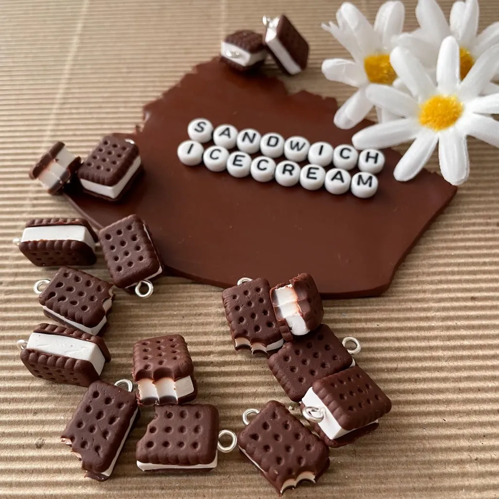 Sandwich Icecream Mini Food Earrings