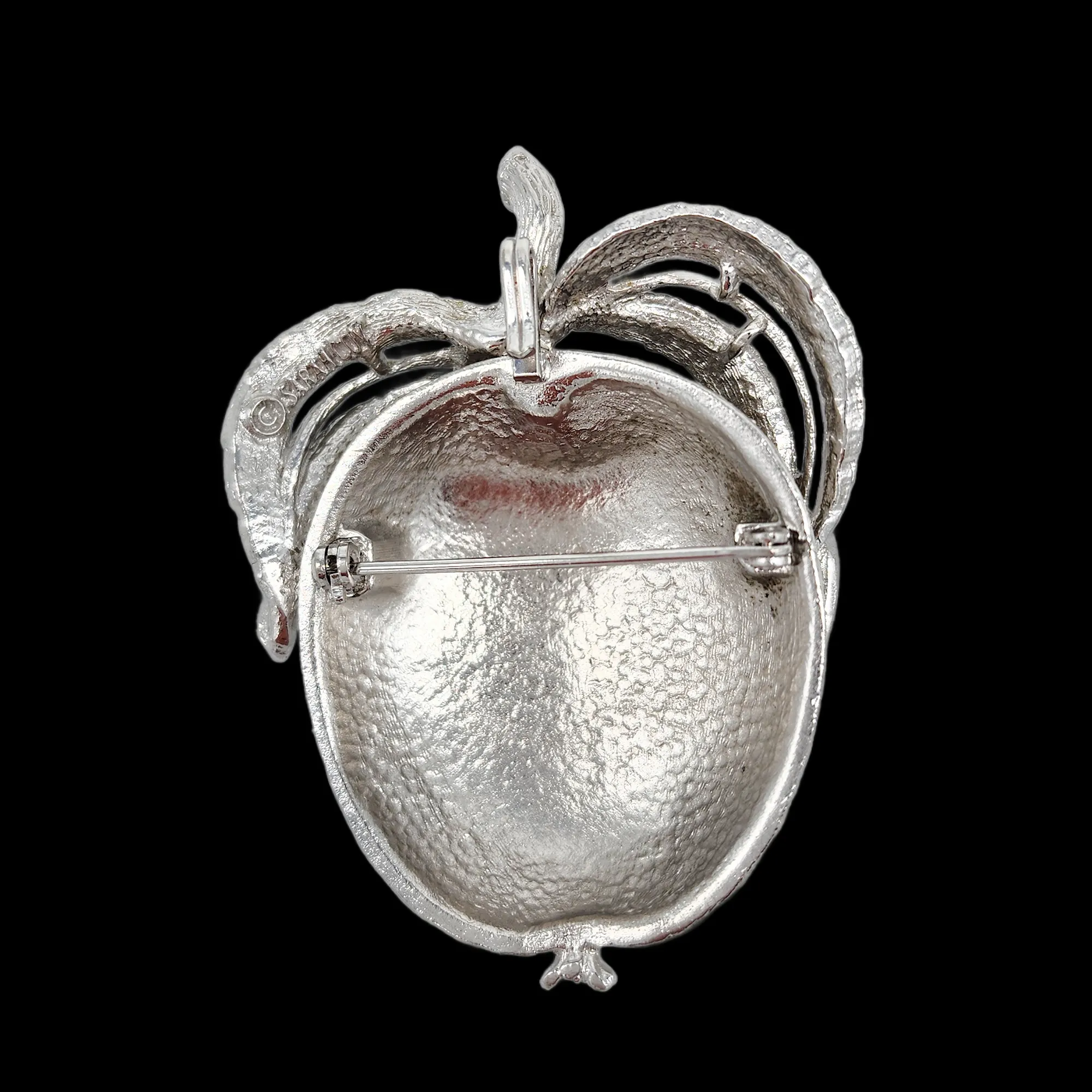 Sarah Coventry 1961 "Adam's Delight" Apple Brooch and Earring Set