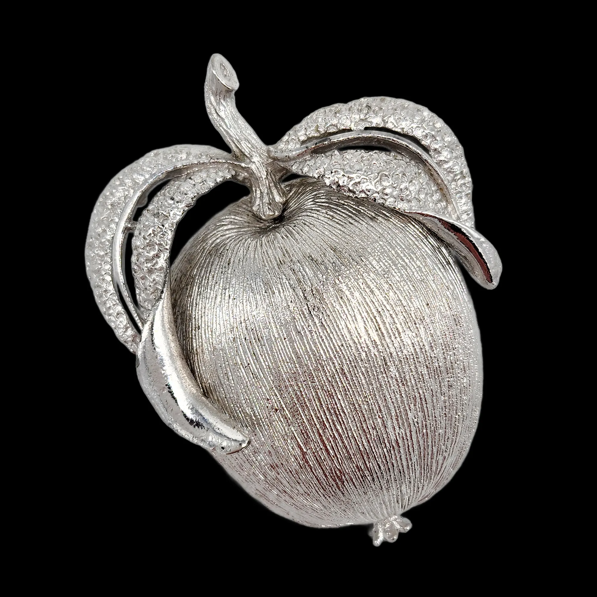 Sarah Coventry 1961 "Adam's Delight" Apple Brooch and Earring Set
