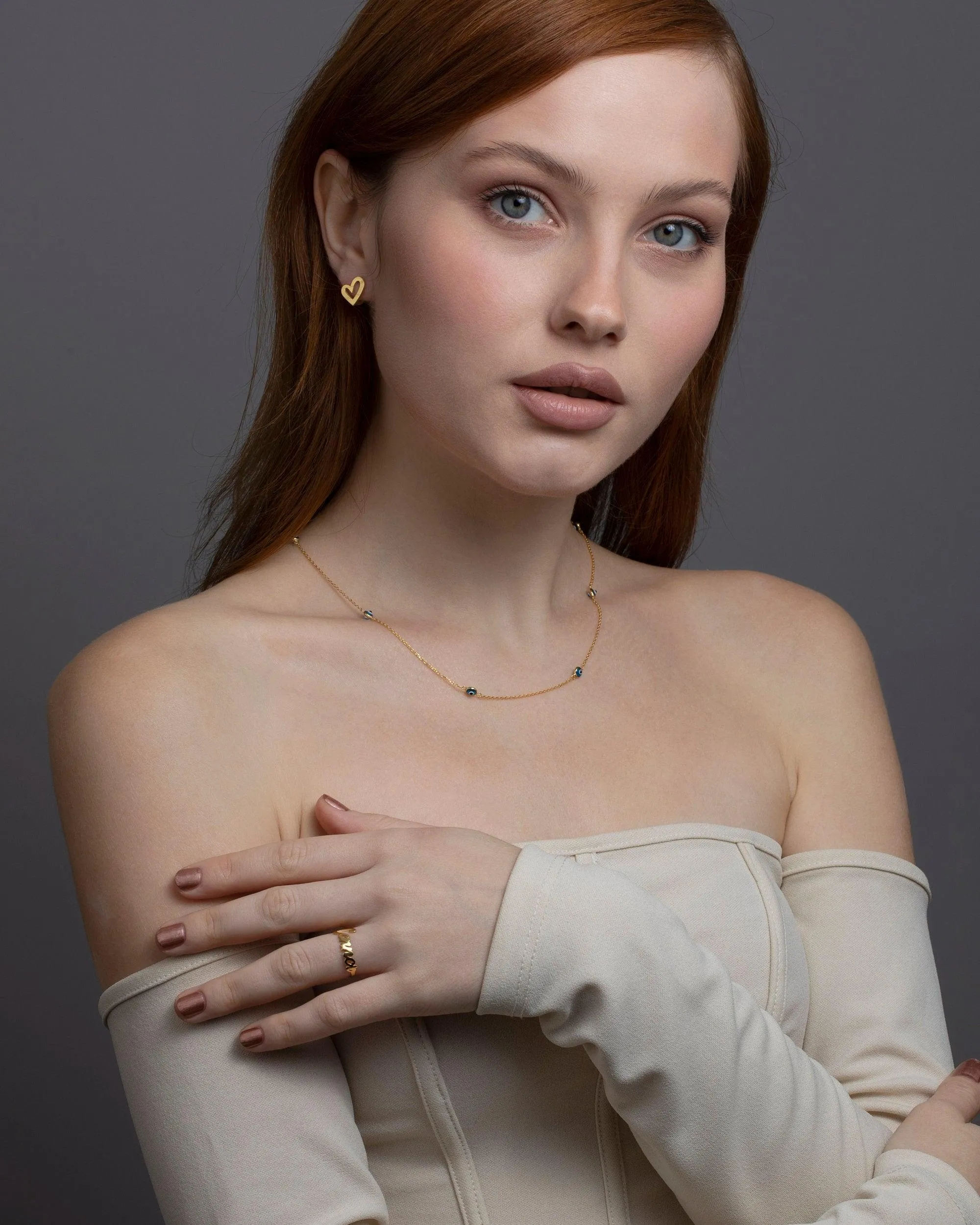 Satellite Evil Eye Necklace Chain - 18K Gold Vermeil