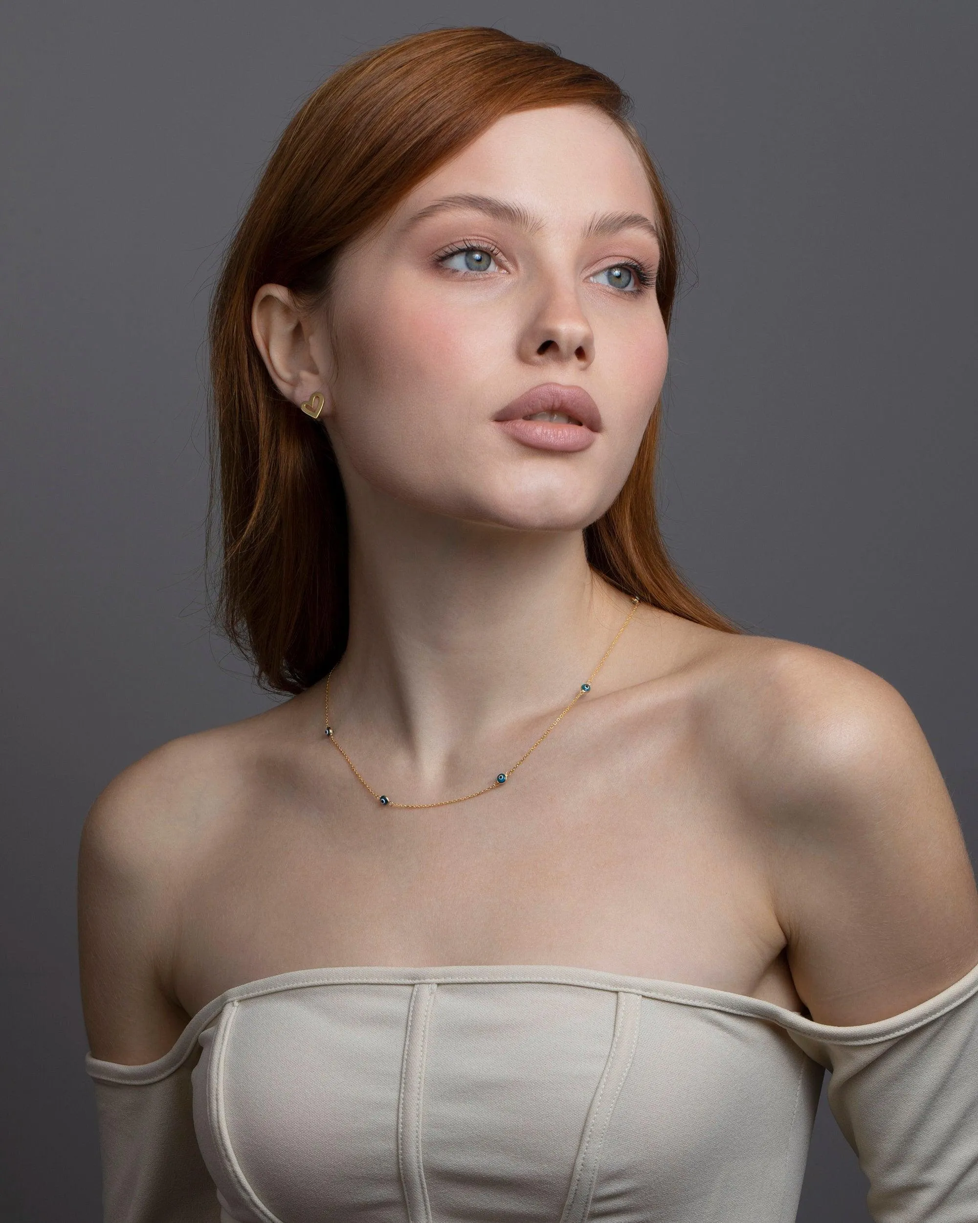 Satellite Evil Eye Necklace Chain - 18K Gold Vermeil