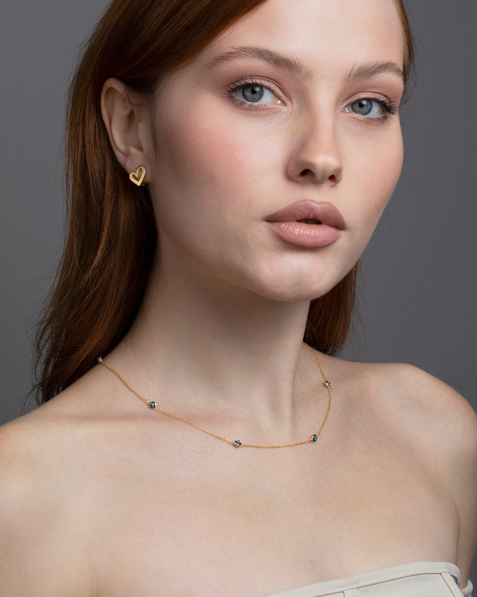 Satellite Evil Eye Necklace Chain - 18K Gold Vermeil