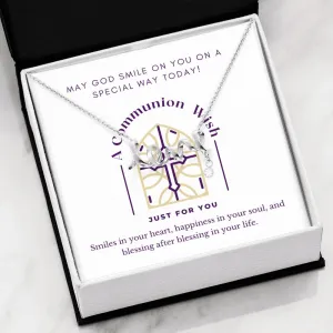 Scripted Love First Communion Necklace