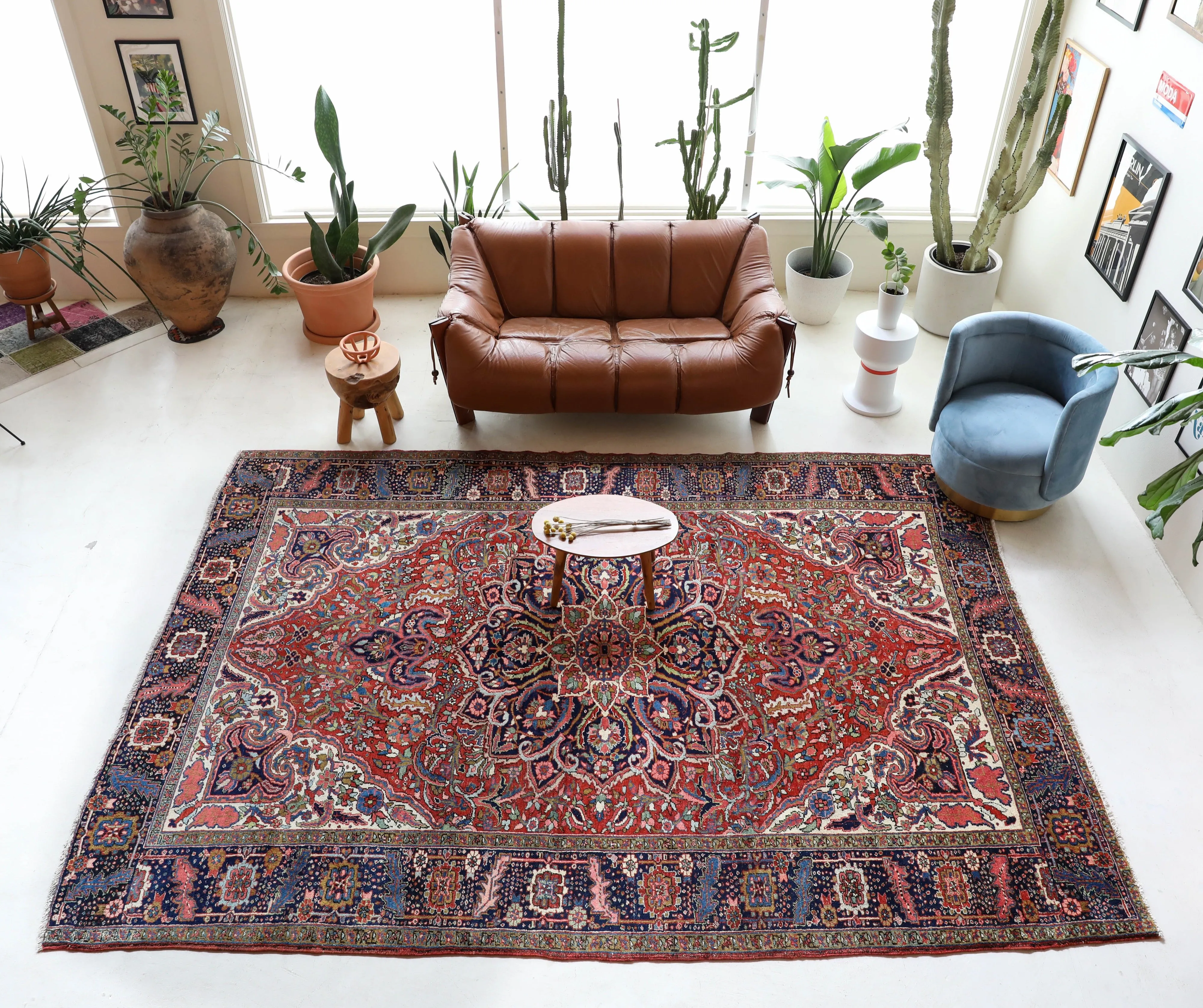 Semi-antique NW Persian Heriz Rug 8'4"x11'8"