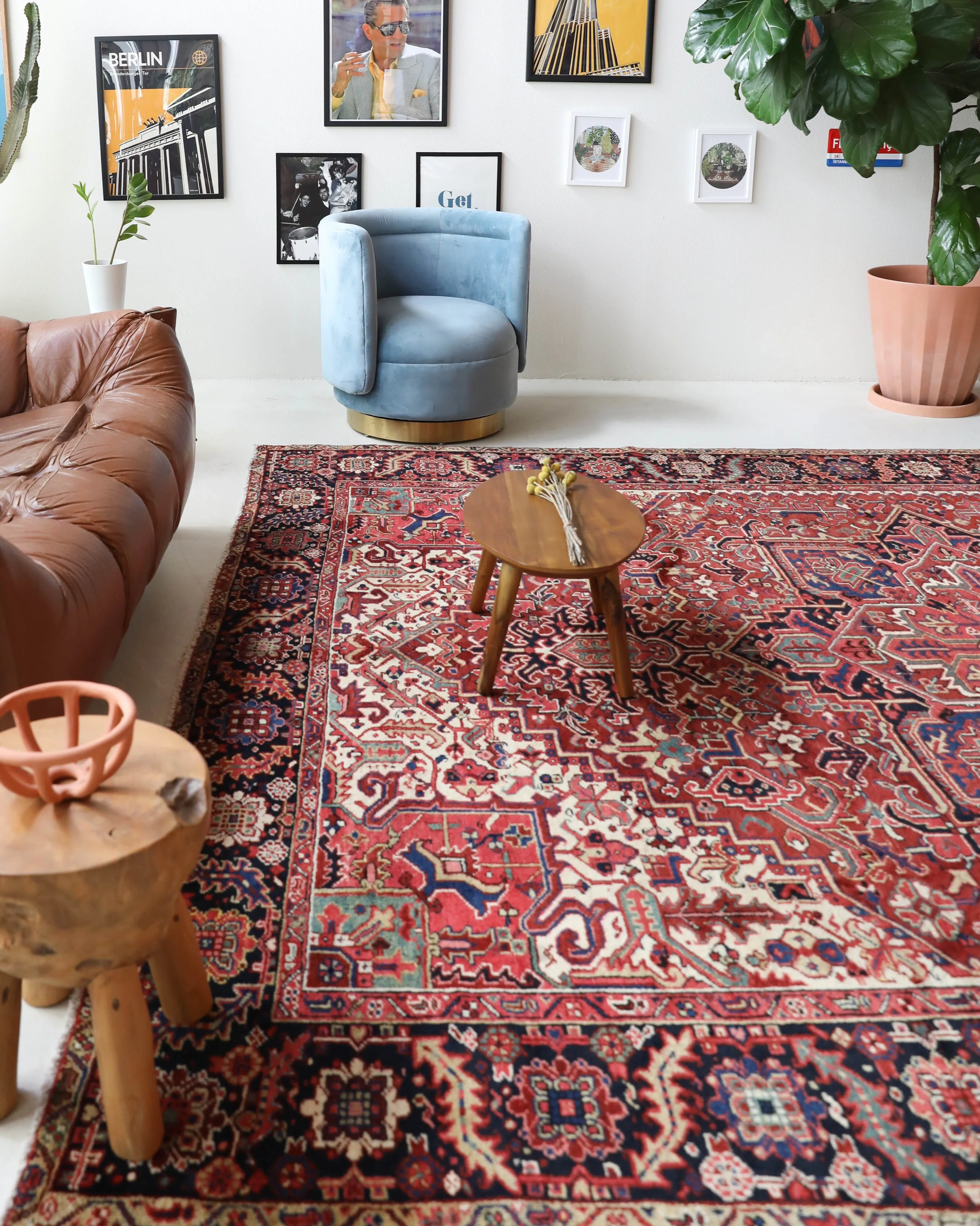 Semi-antique NW Persian Heriz Rug 9'7"x12'3"