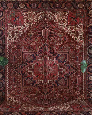 Semi-antique NW Persian Heriz Rug 9'7"x12'3"