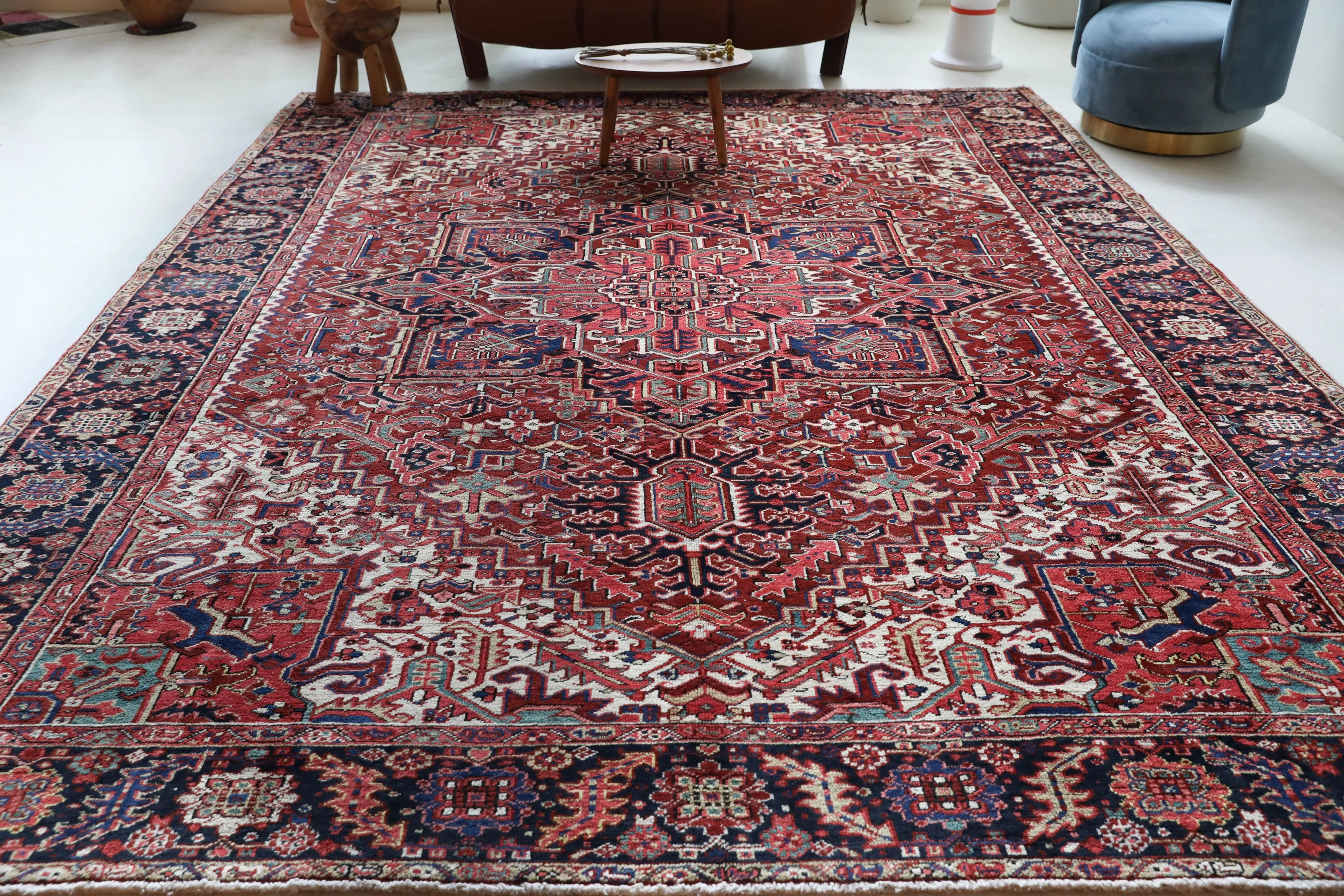 Semi-antique NW Persian Heriz Rug 9'7"x12'3"