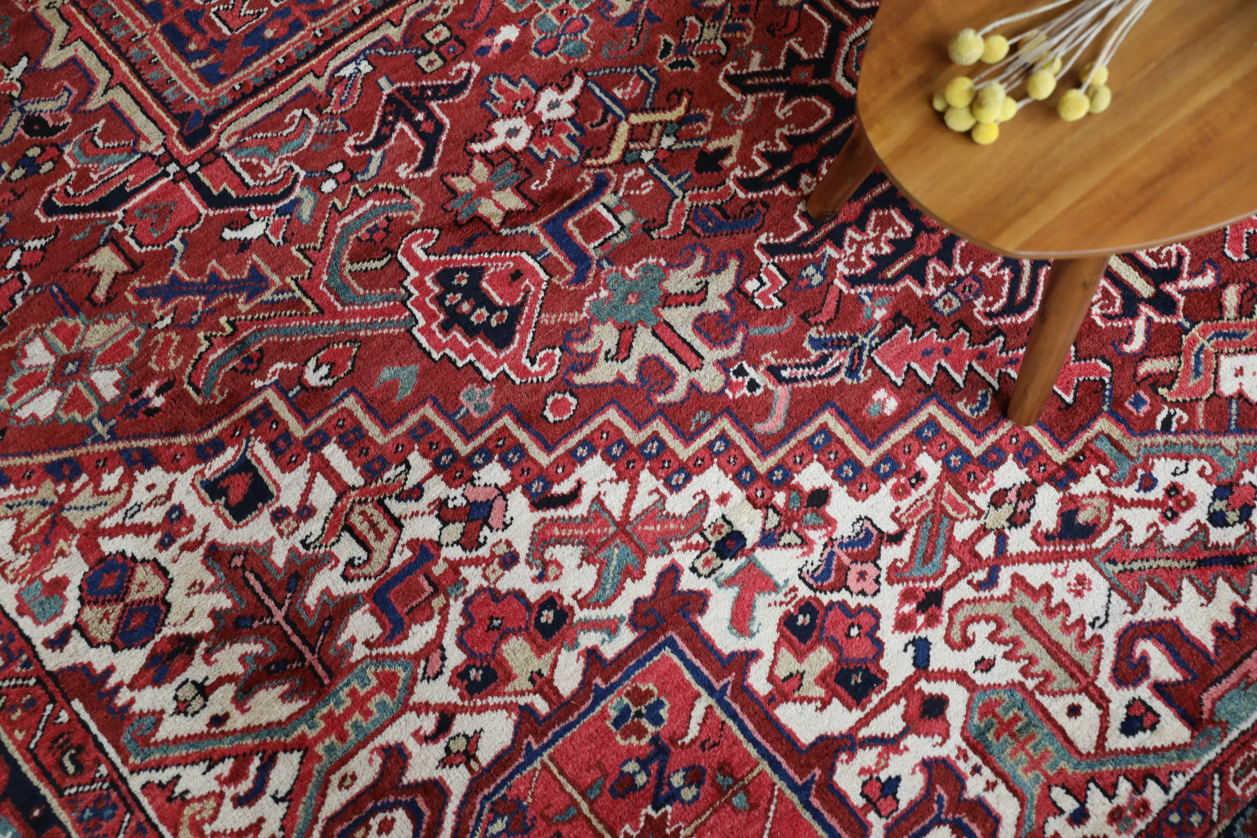 Semi-antique NW Persian Heriz Rug 9'7"x12'3"