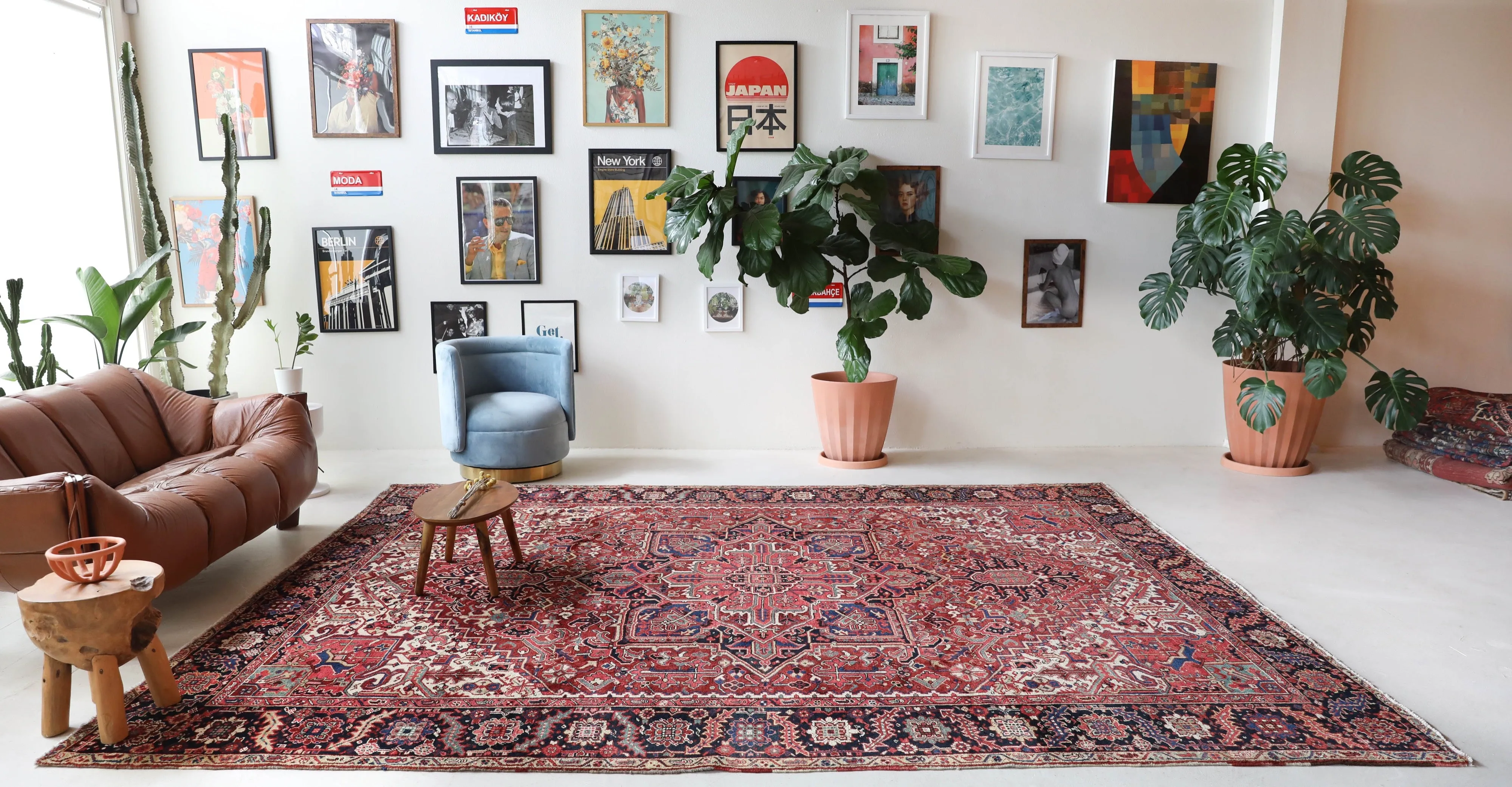 Semi-antique NW Persian Heriz Rug 9'7"x12'3"