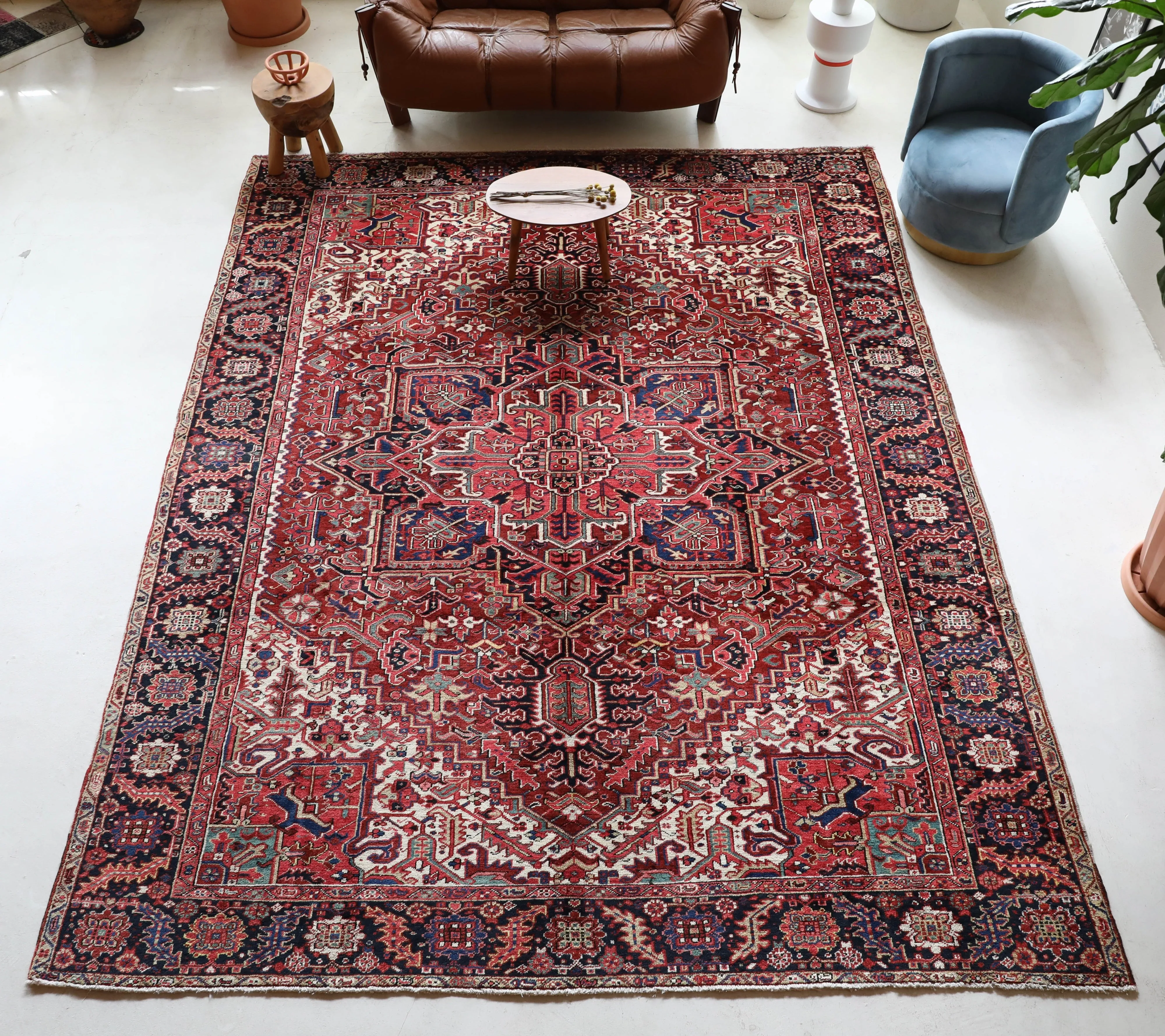 Semi-antique NW Persian Heriz Rug 9'7"x12'3"