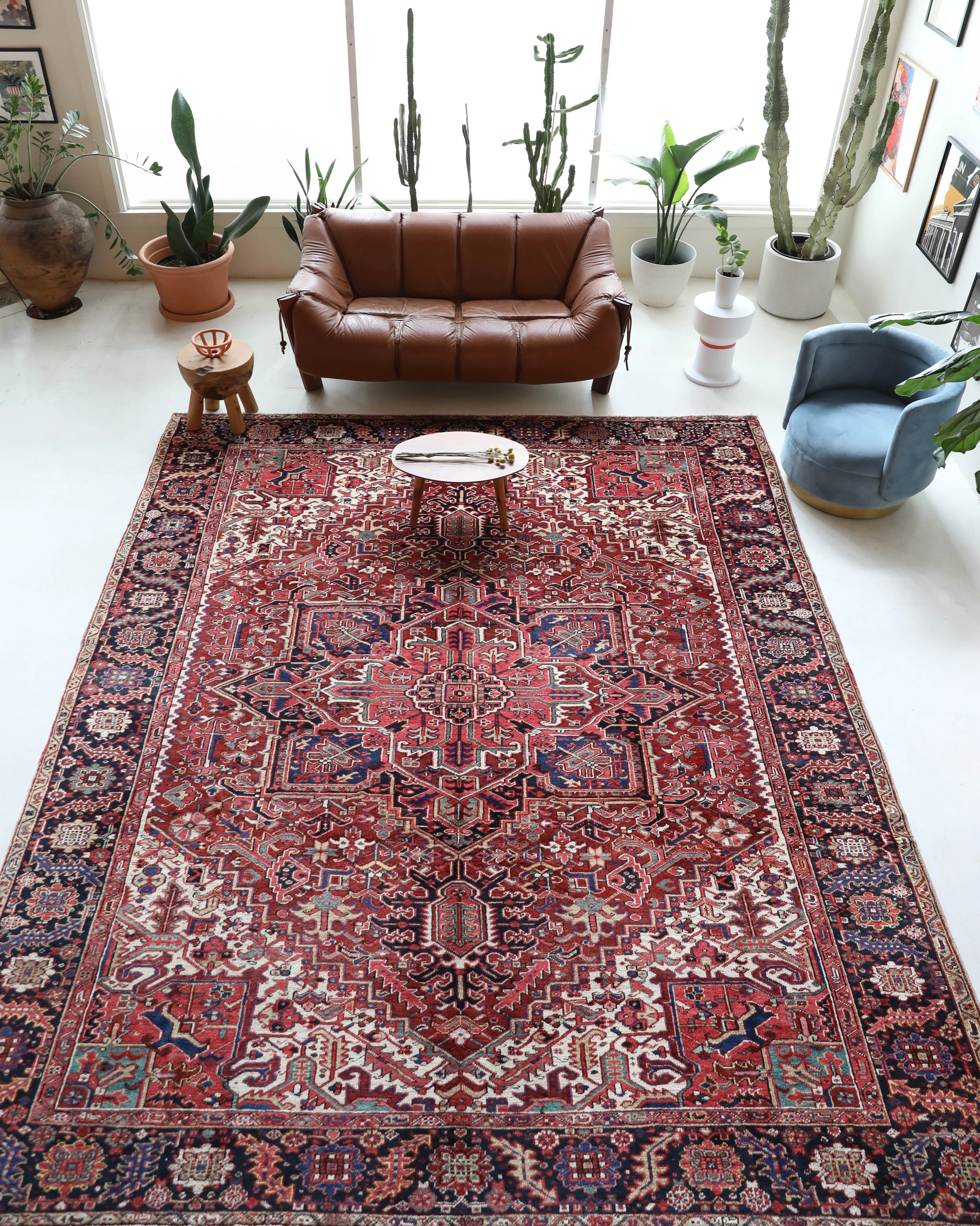 Semi-antique NW Persian Heriz Rug 9'7"x12'3"