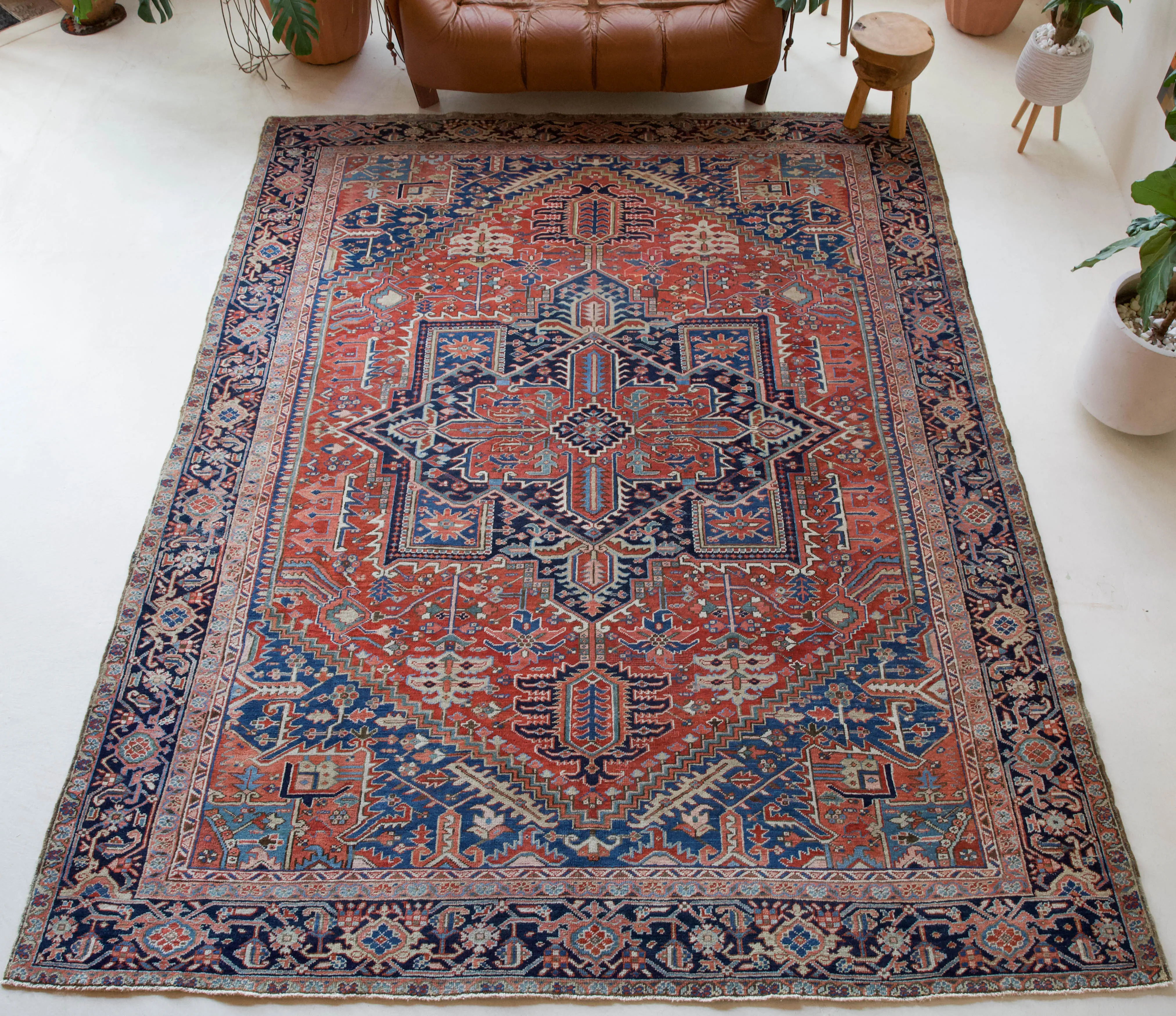 Semi-antique NW Persian Heriz Rug 9'7"x12'