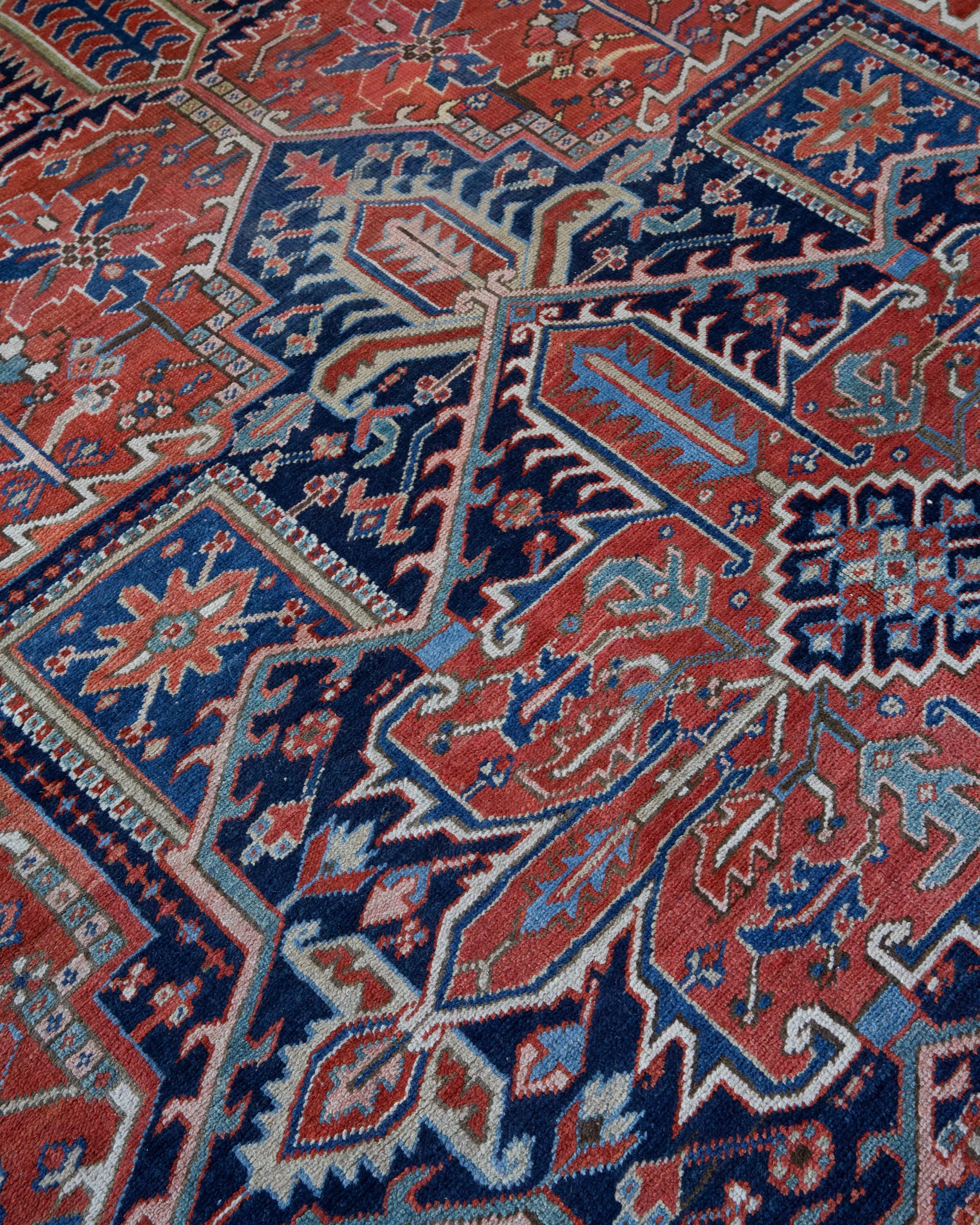 Semi-antique NW Persian Heriz Rug 9'7"x12'