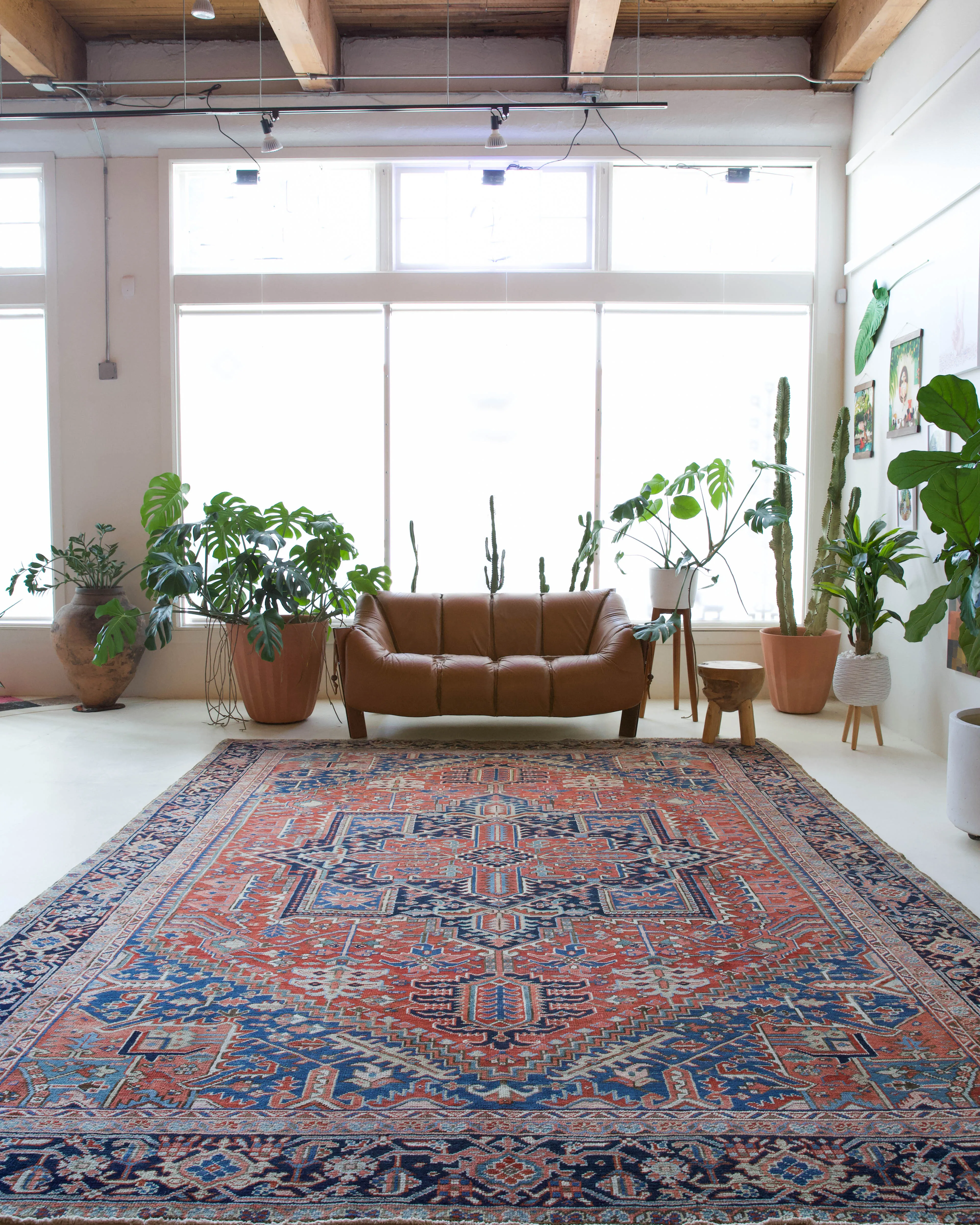 Semi-antique NW Persian Heriz Rug 9'7"x12'