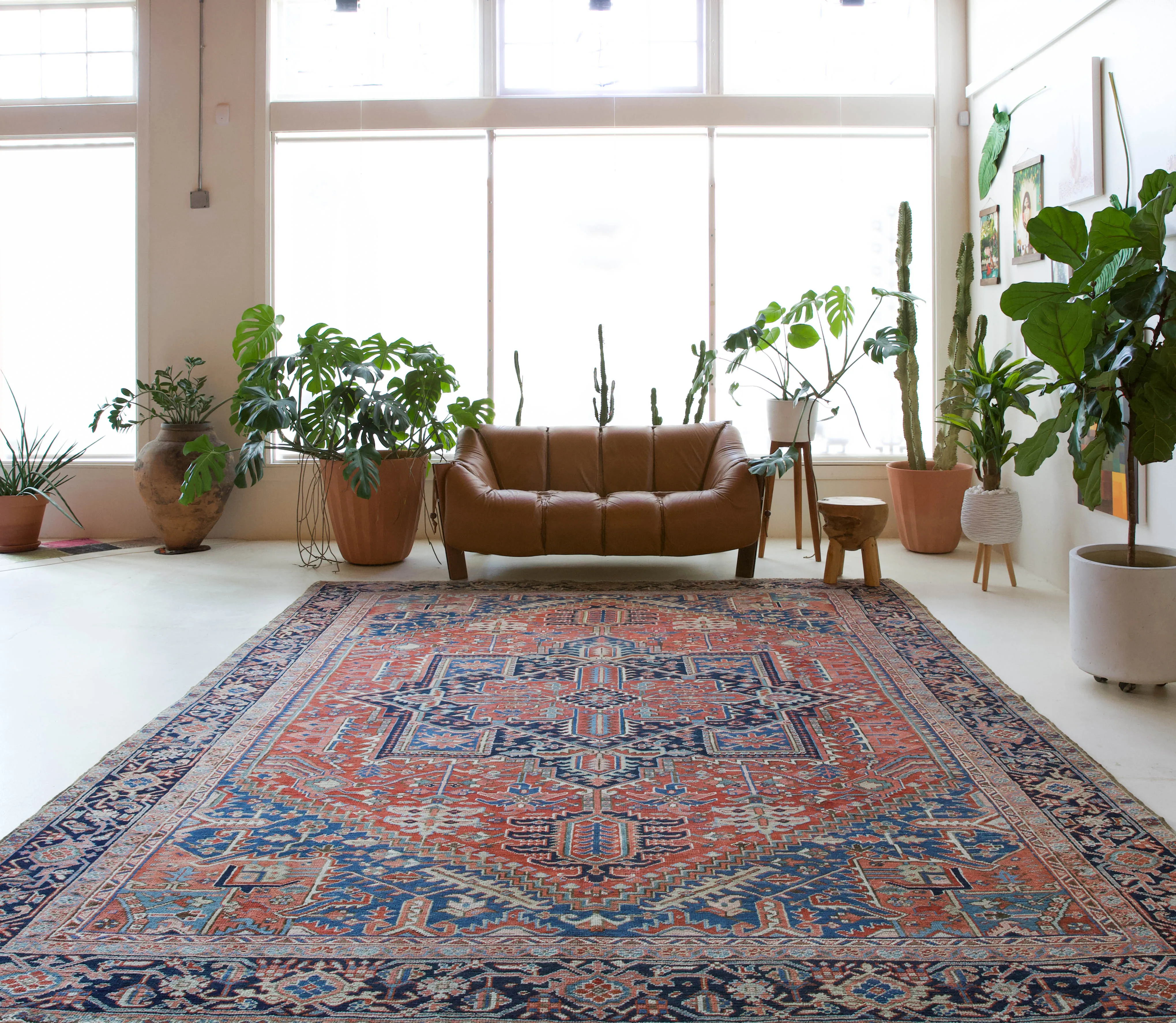 Semi-antique NW Persian Heriz Rug 9'7"x12'