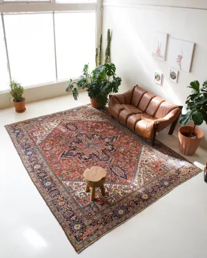 Semi-Antique NW Persian Heriz Rug 9'x12'