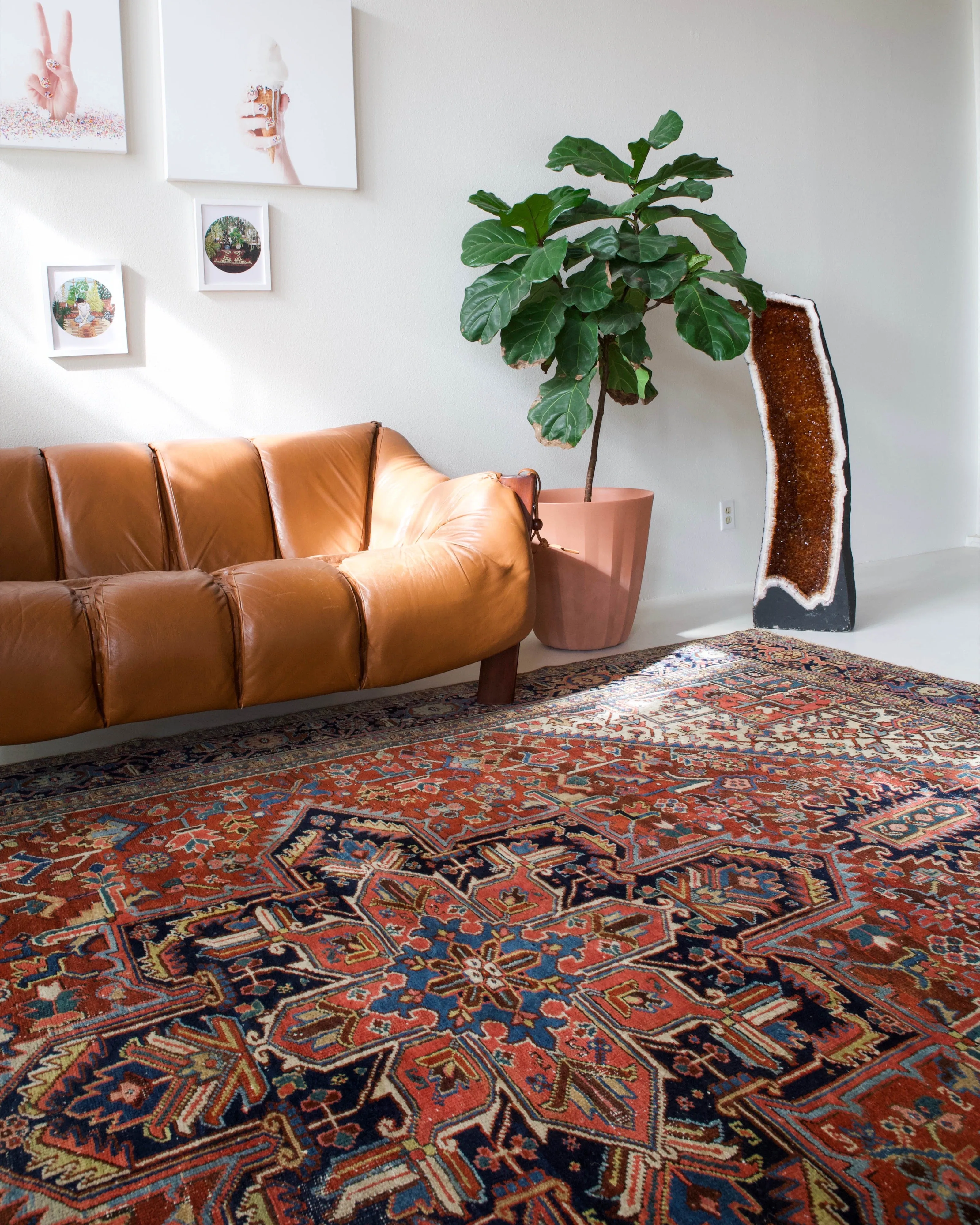 Semi-Antique NW Persian Heriz Rug 9'x12'