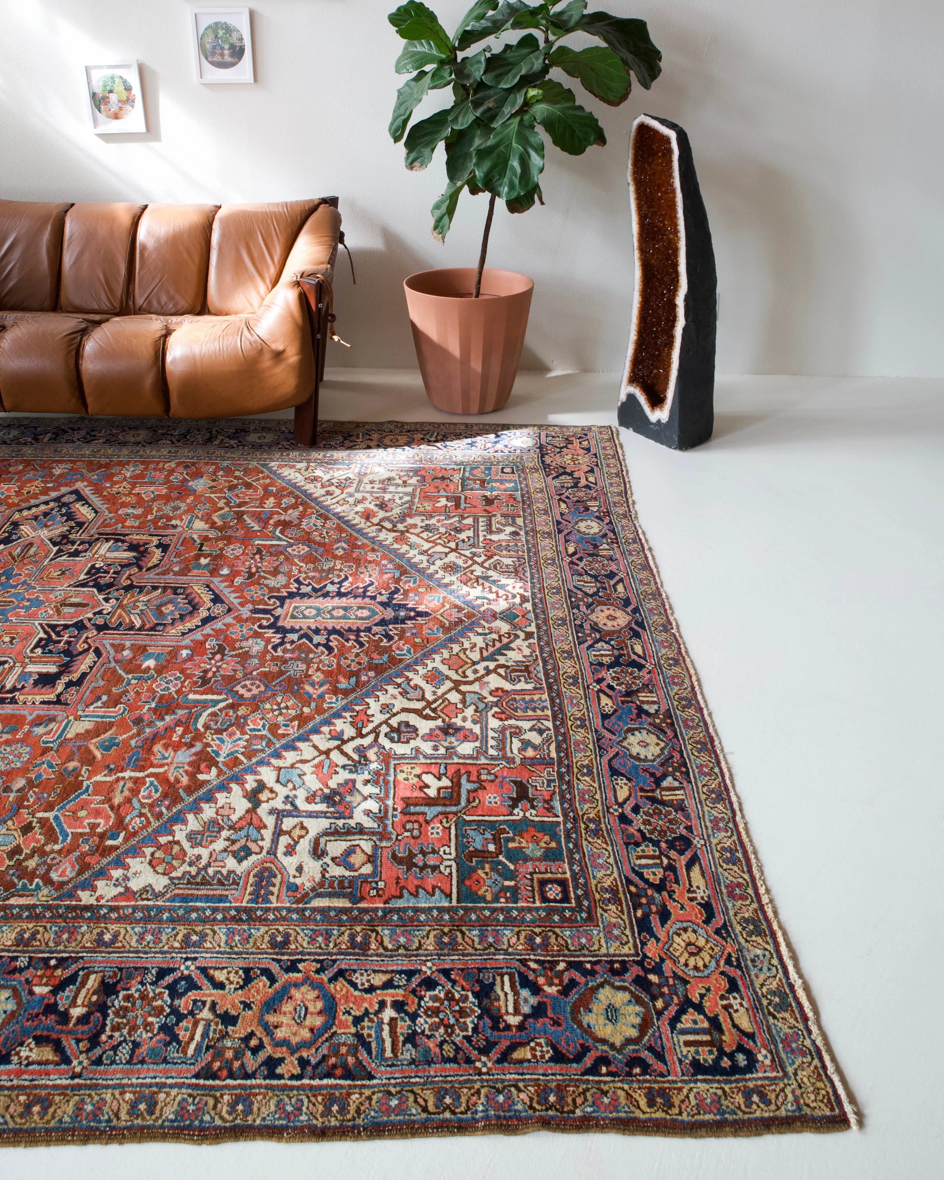 Semi-Antique NW Persian Heriz Rug 9'x12'