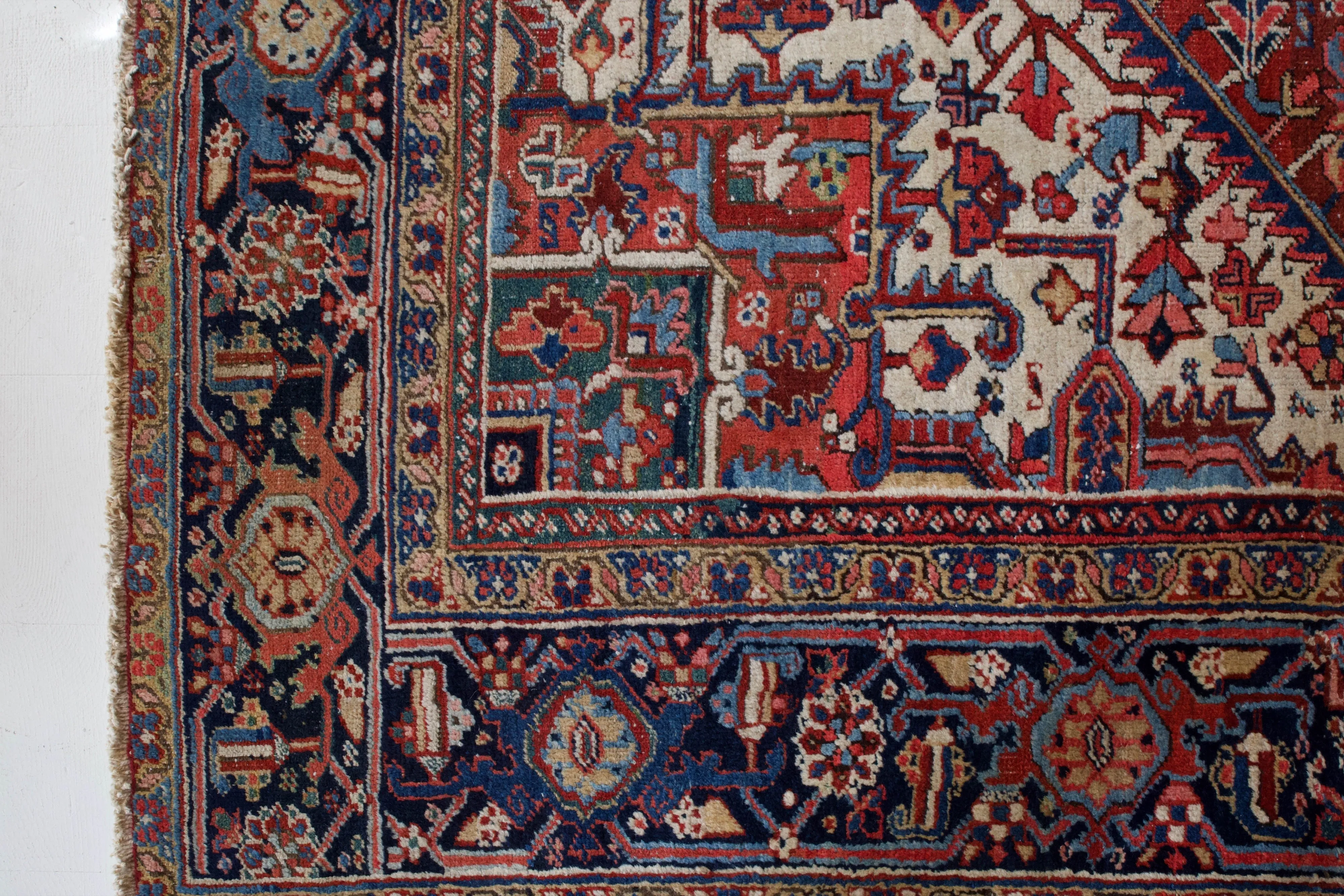 Semi-Antique NW Persian Heriz Rug 9'x12'
