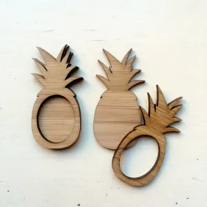 Set of 2: Spiky Pineapple Cameo Bezels