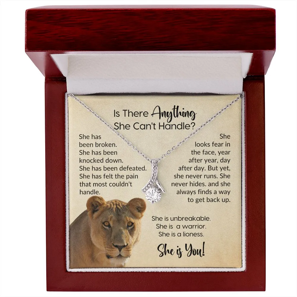 She Has Been Broken | She is a Lioness | Alluring Beauty Necklace