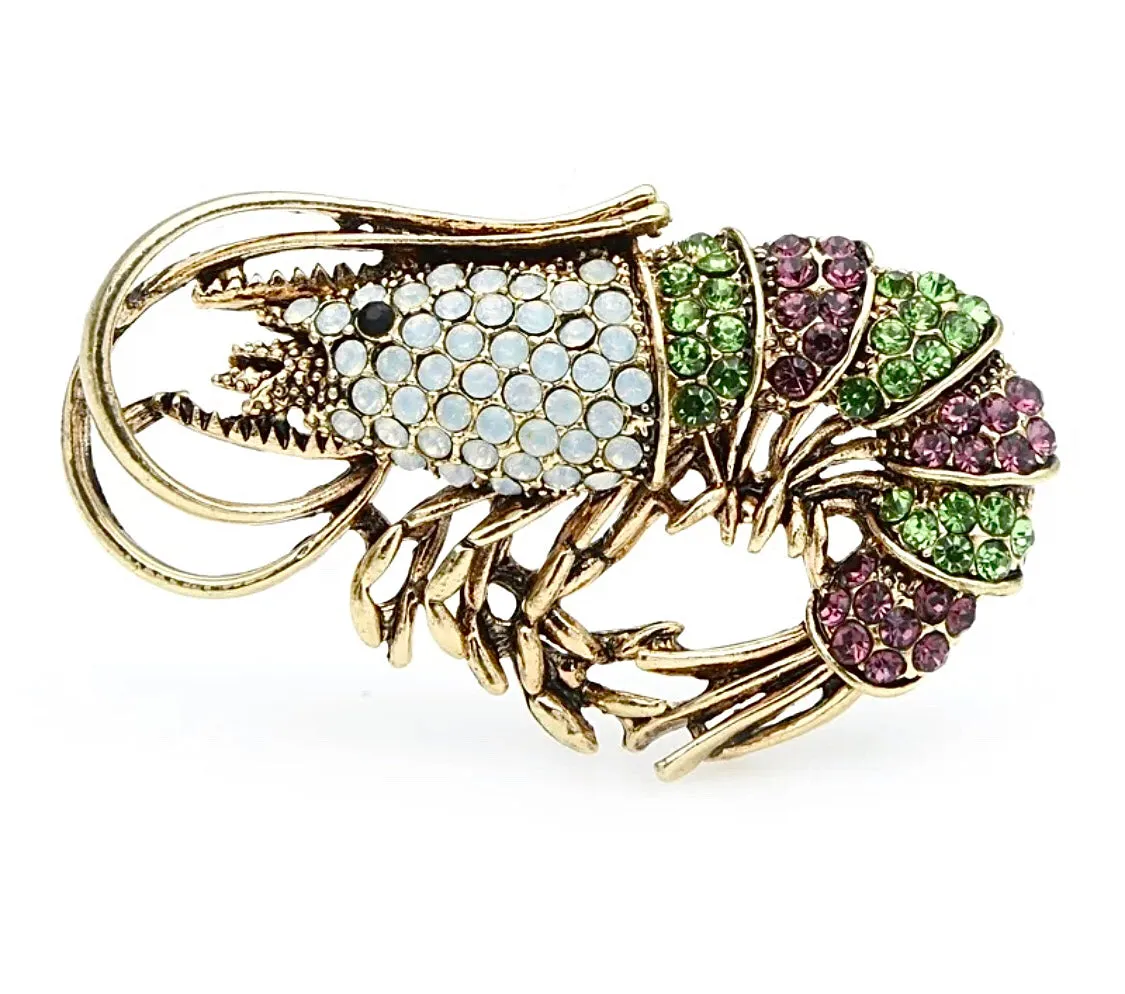 Shrimp Brooch