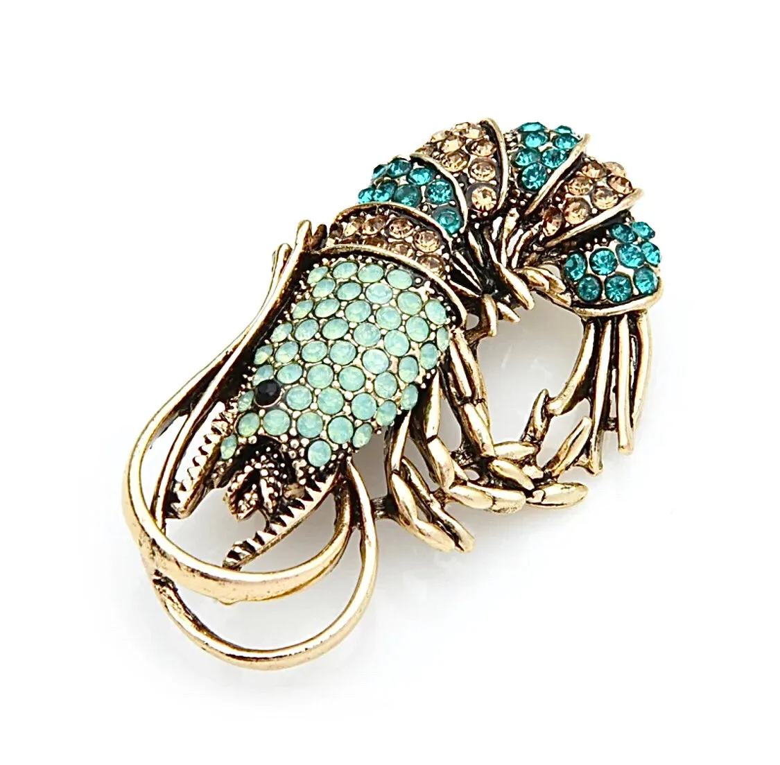 Shrimp Brooch