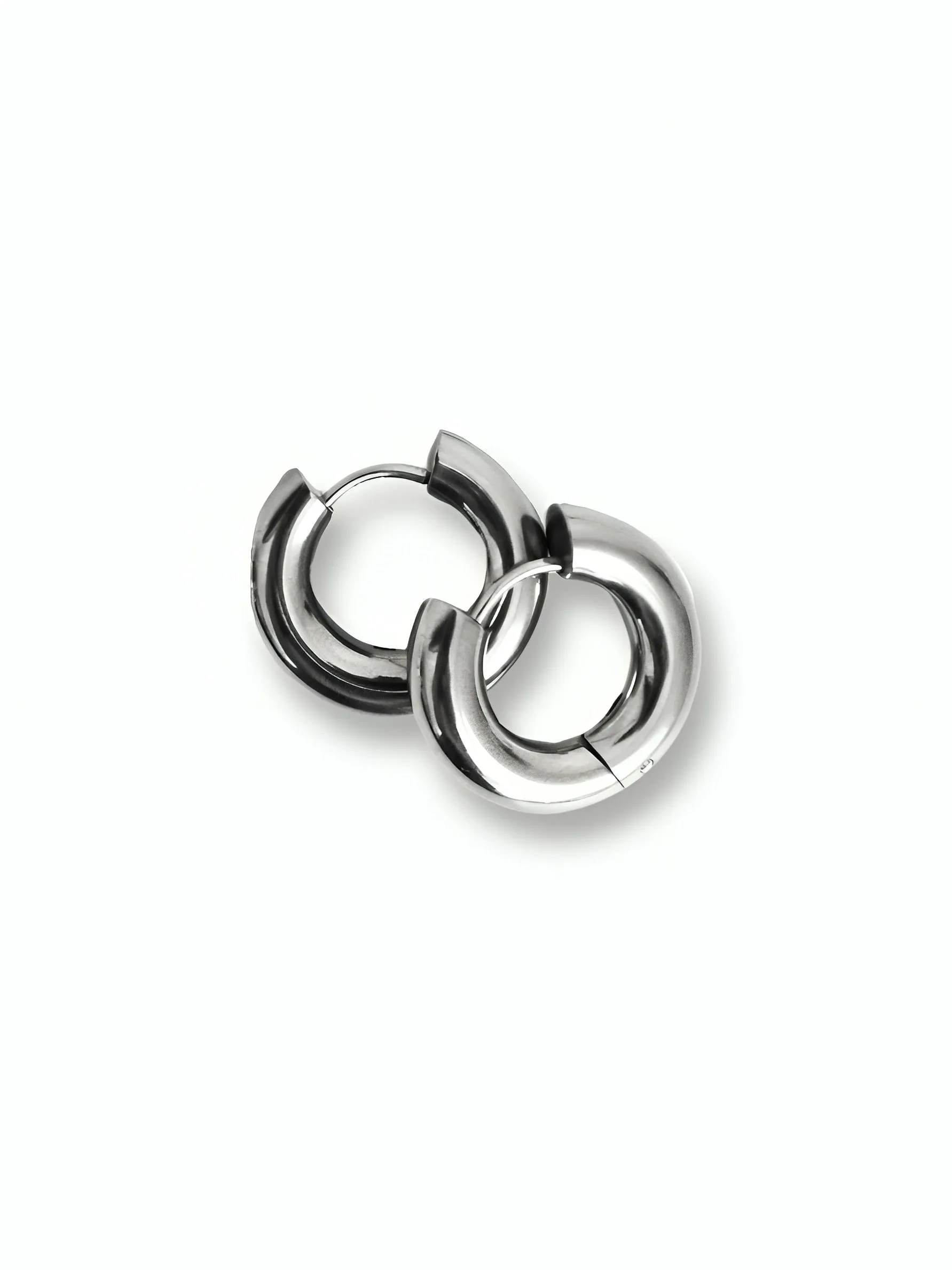 Silver Mini Chunky Hoops