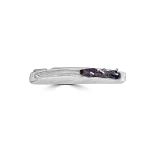 Silver Three Stone Brooch