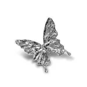 Single Butterfly Brooch in Sterling Silver