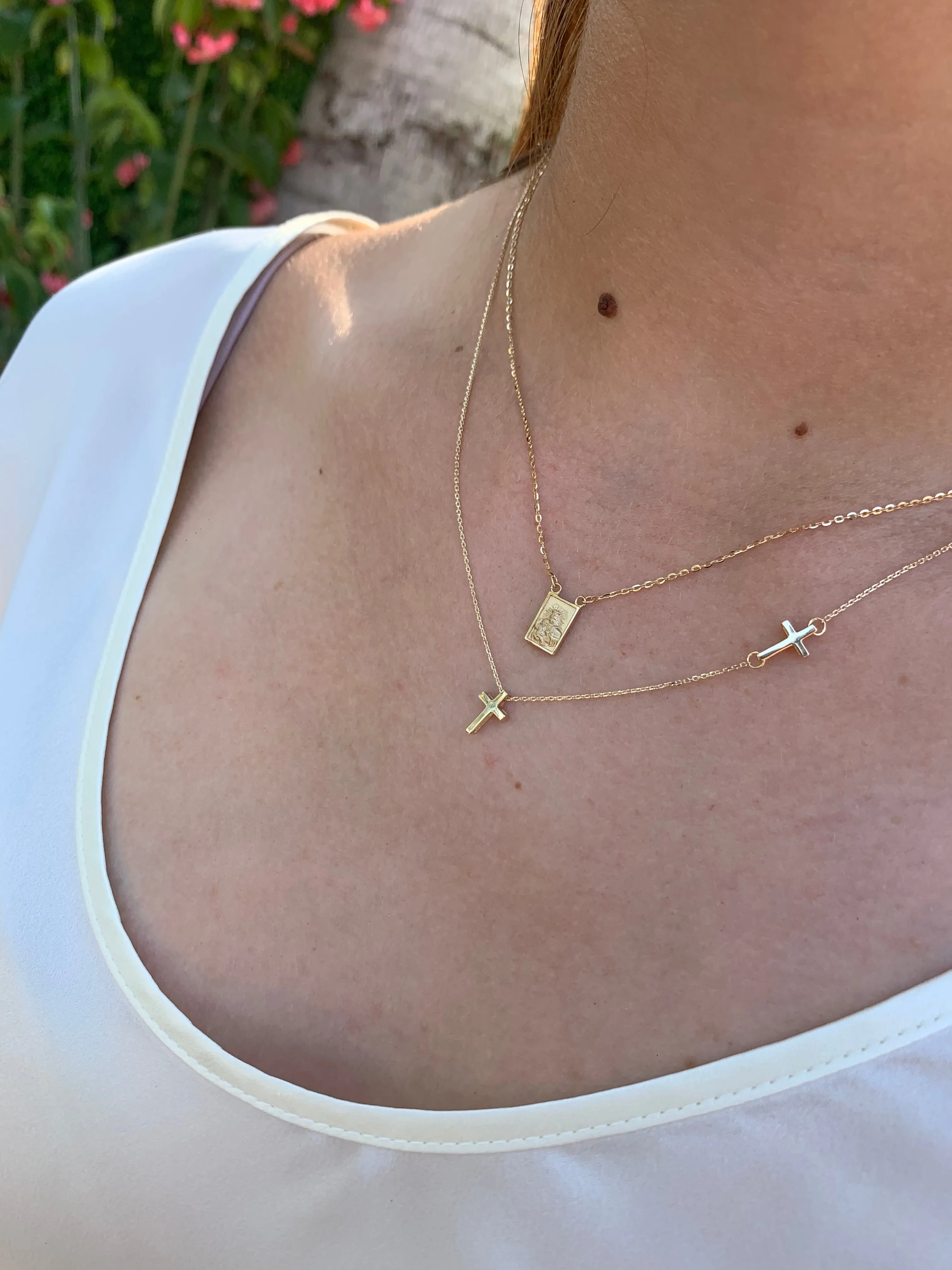 Single Small Scapular Medal Necklace