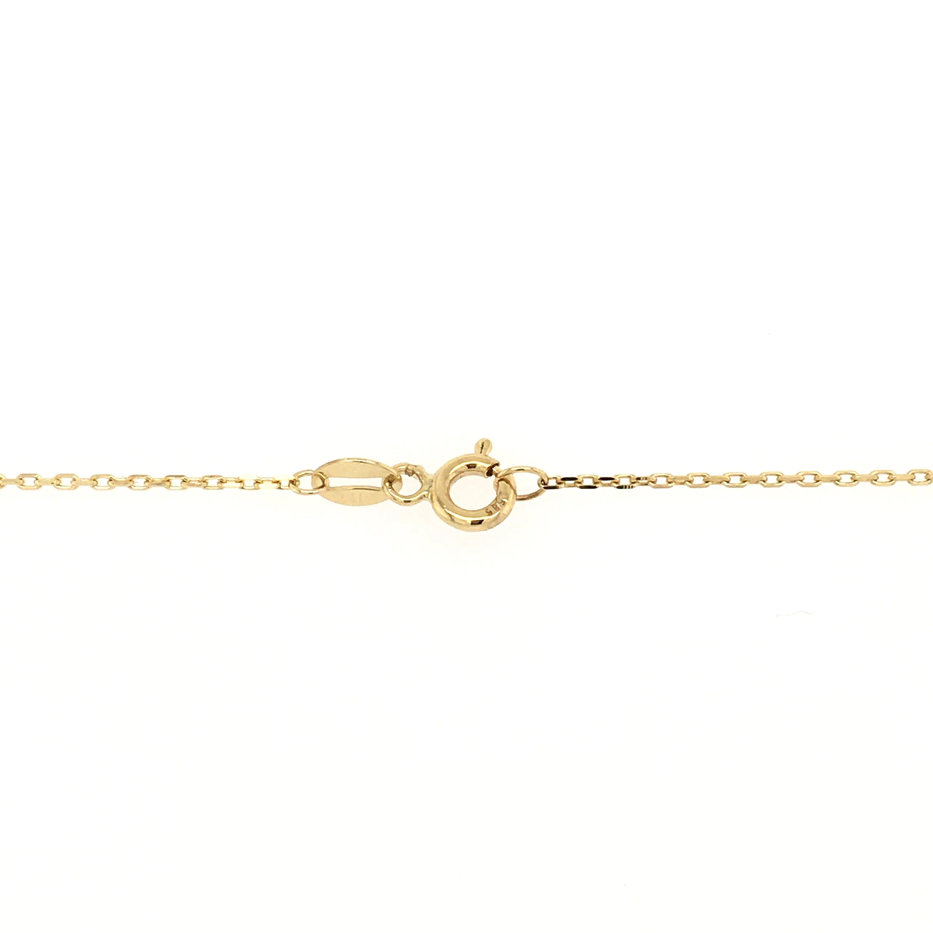 Single Small Scapular Medal on Pearl Necklace