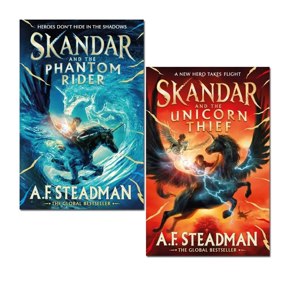 Skandar Series 2 Books Collection Set by A F Steadman Skandar and Phantom Rider