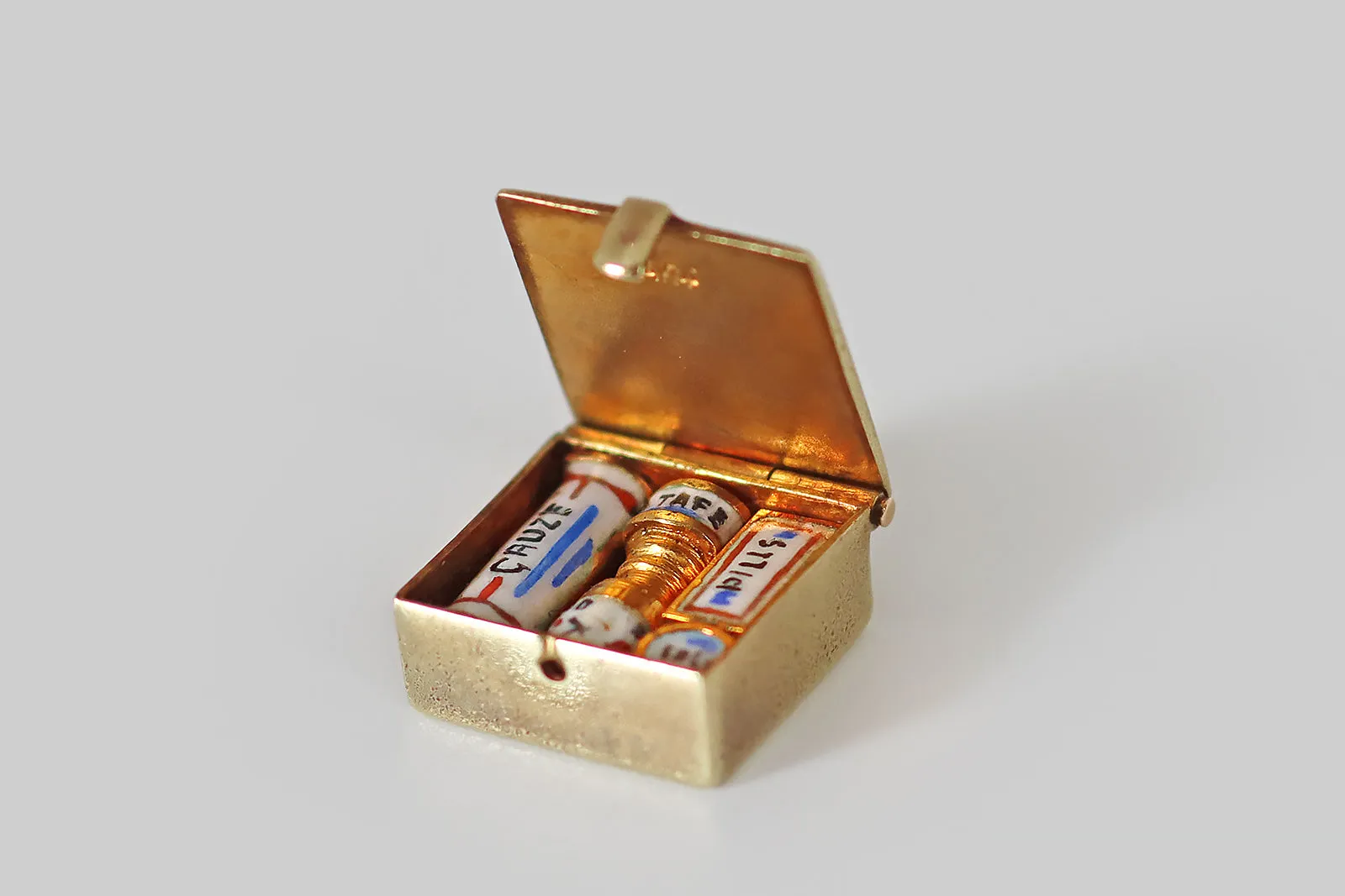 Sloan & Co. First Aid Box Enamel Charm