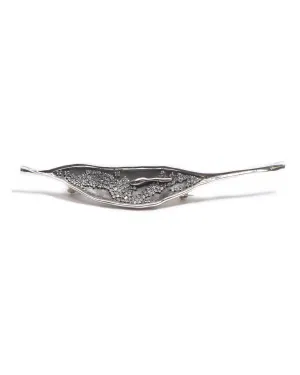 Small Sterling Silver Scar Brooch