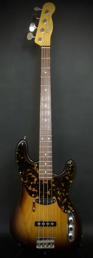 SOLD 2018 Asher #1080 Tele Jazz Bass Tobacco Burst Nitro Relic