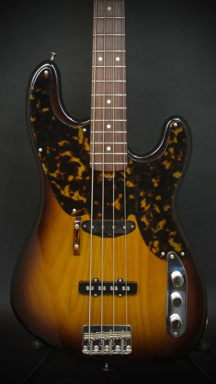 SOLD 2018 Asher #1080 Tele Jazz Bass Tobacco Burst Nitro Relic