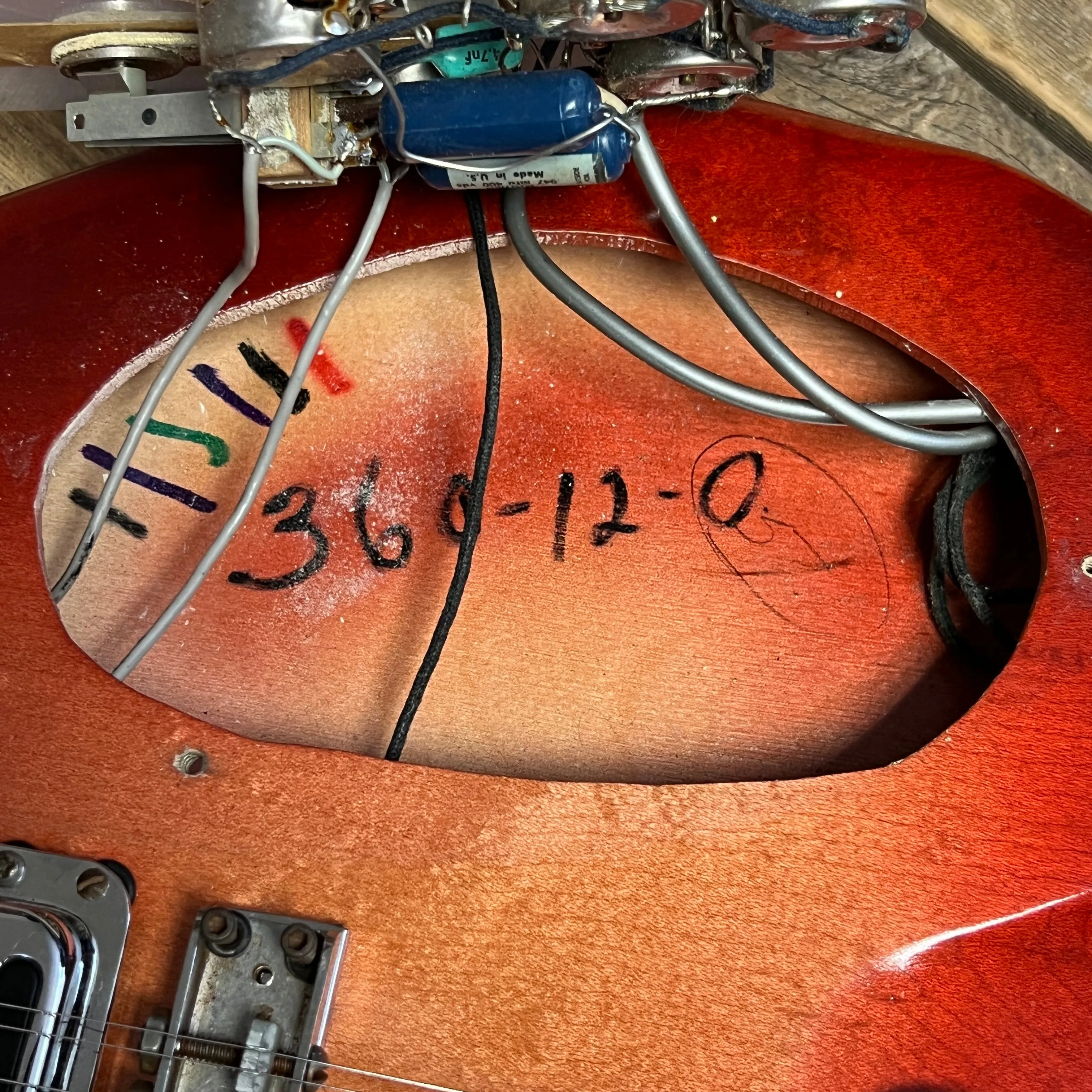 SOLD - Rickenbacker 360/12 Early Double Bound Back January 1965 Fireglo