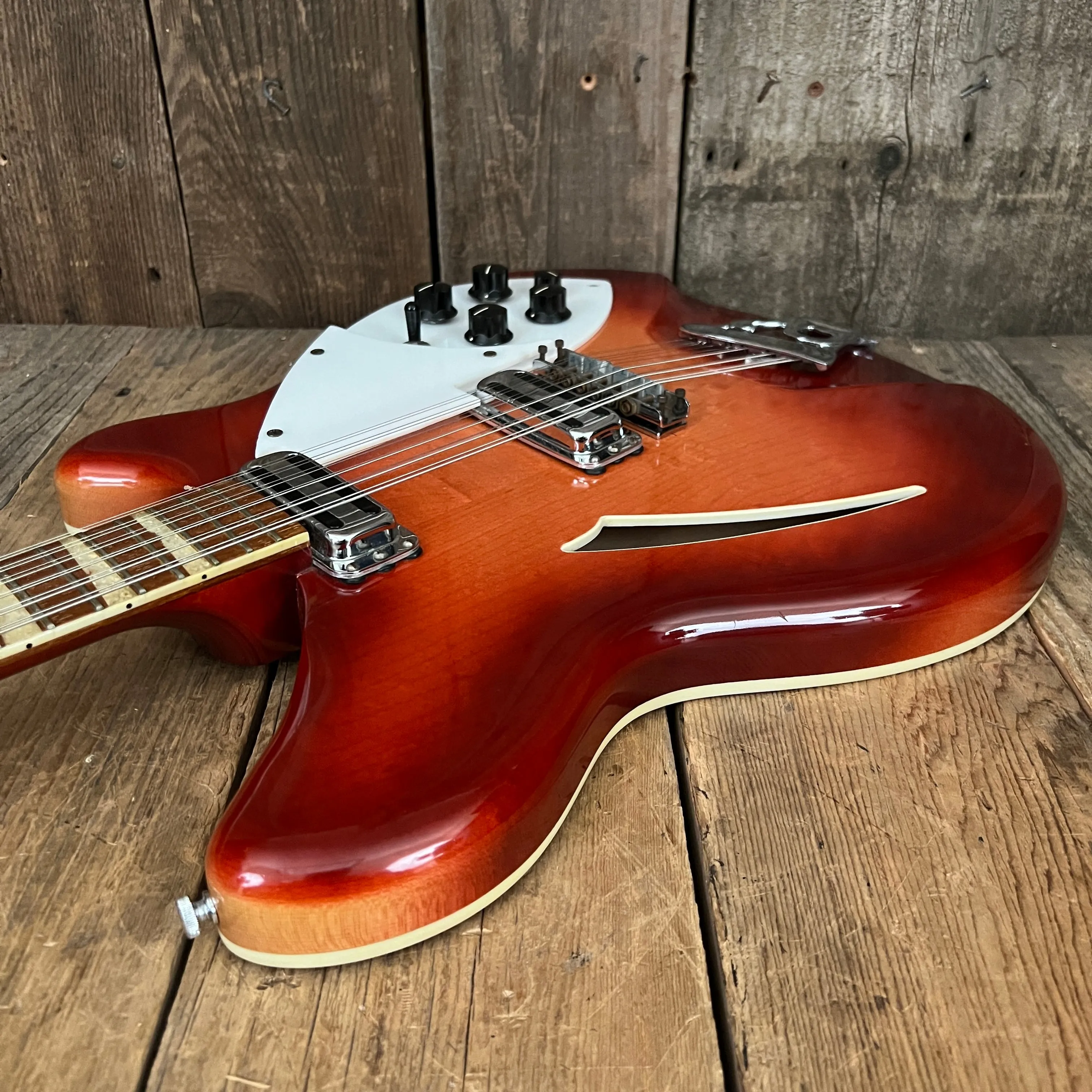 SOLD - Rickenbacker 360/12 Early Double Bound Back January 1965 Fireglo