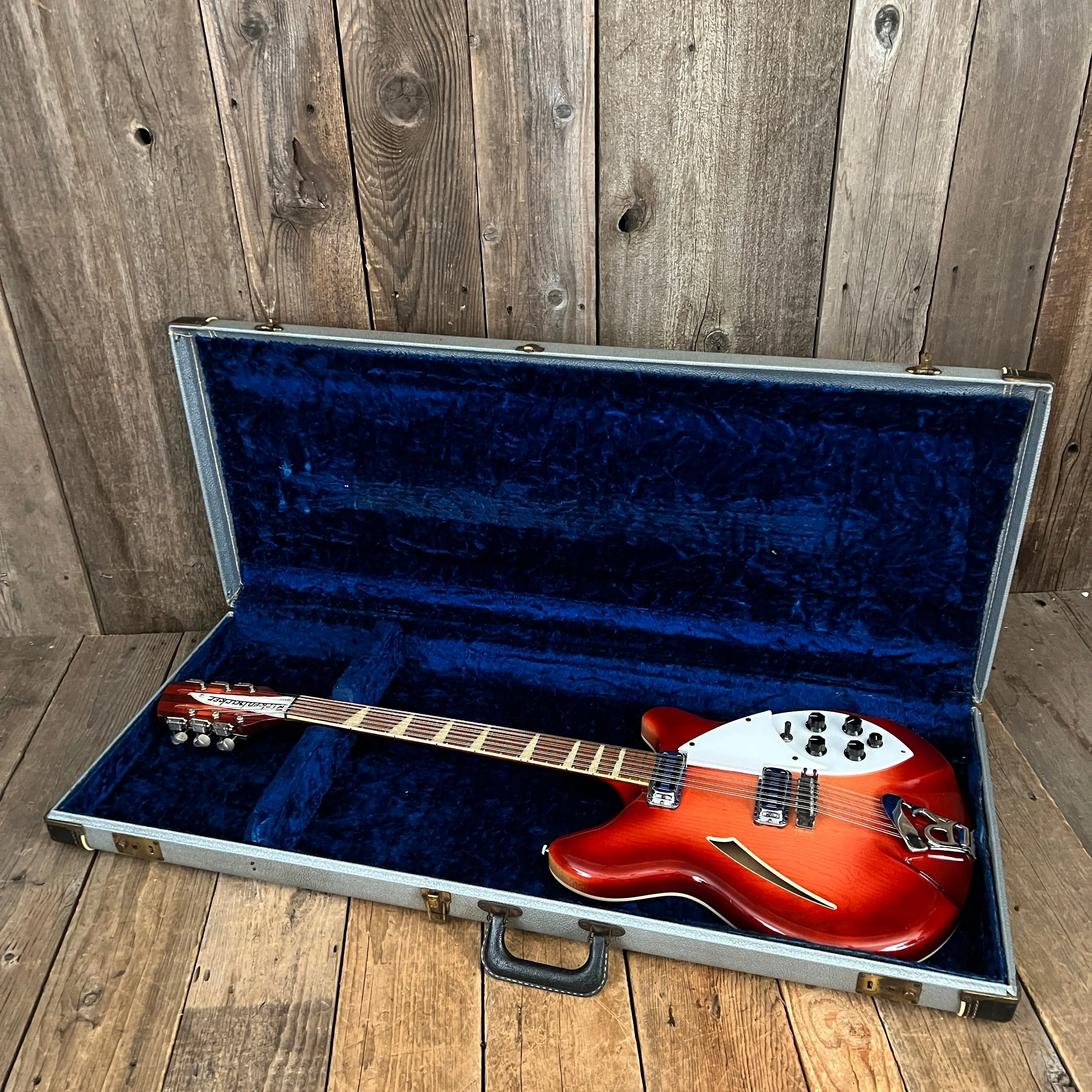 SOLD - Rickenbacker 360/12 Early Double Bound Back January 1965 Fireglo