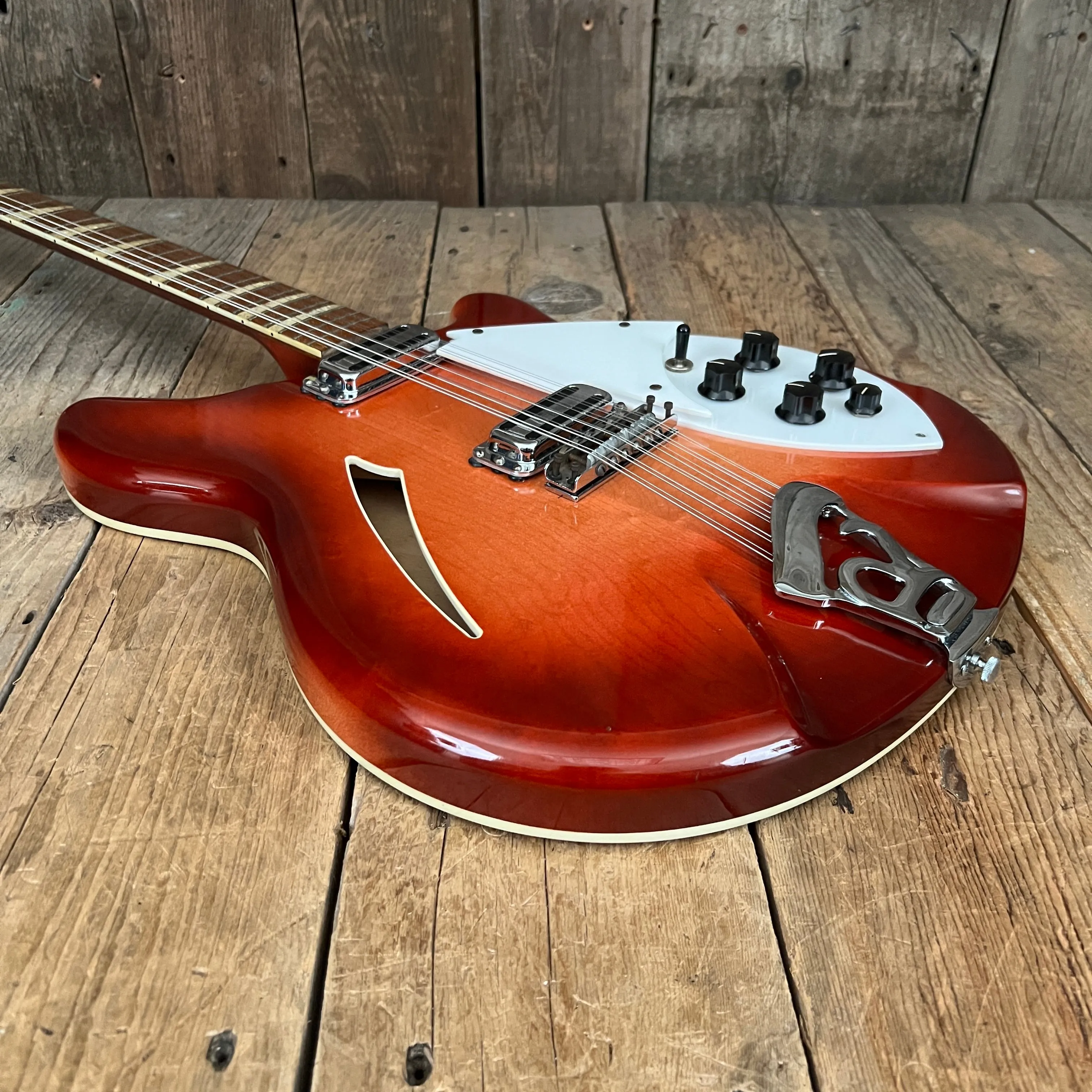 SOLD - Rickenbacker 360/12 Early Double Bound Back January 1965 Fireglo
