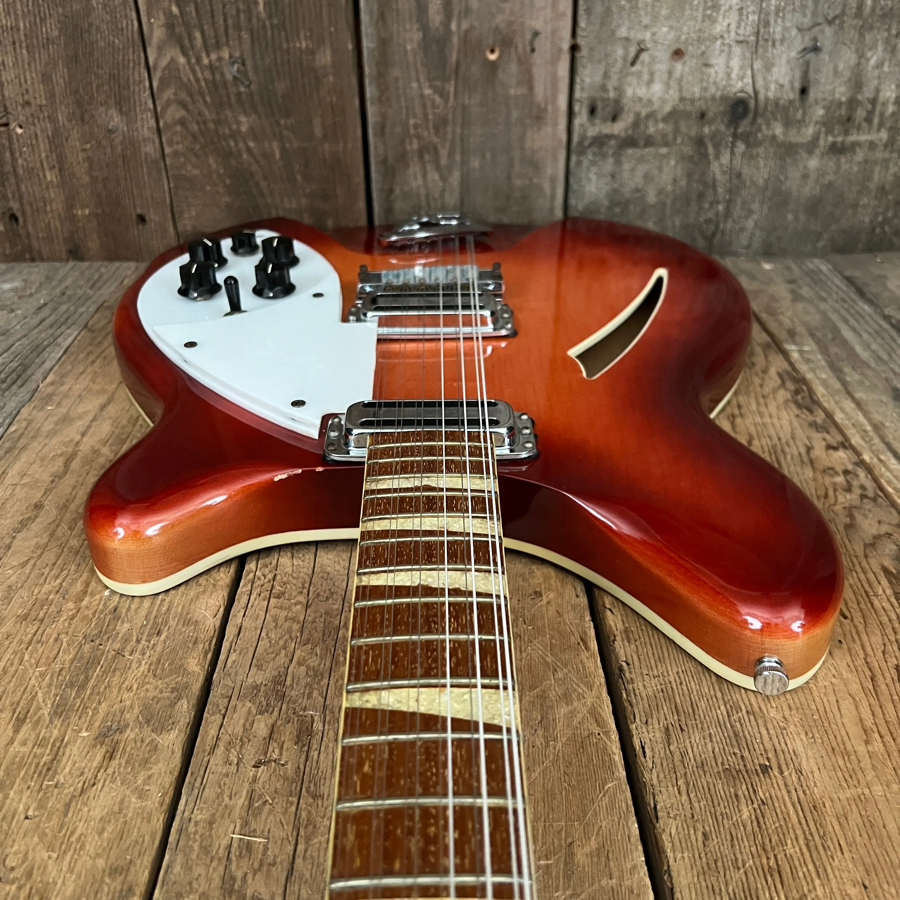 SOLD - Rickenbacker 360/12 Early Double Bound Back January 1965 Fireglo