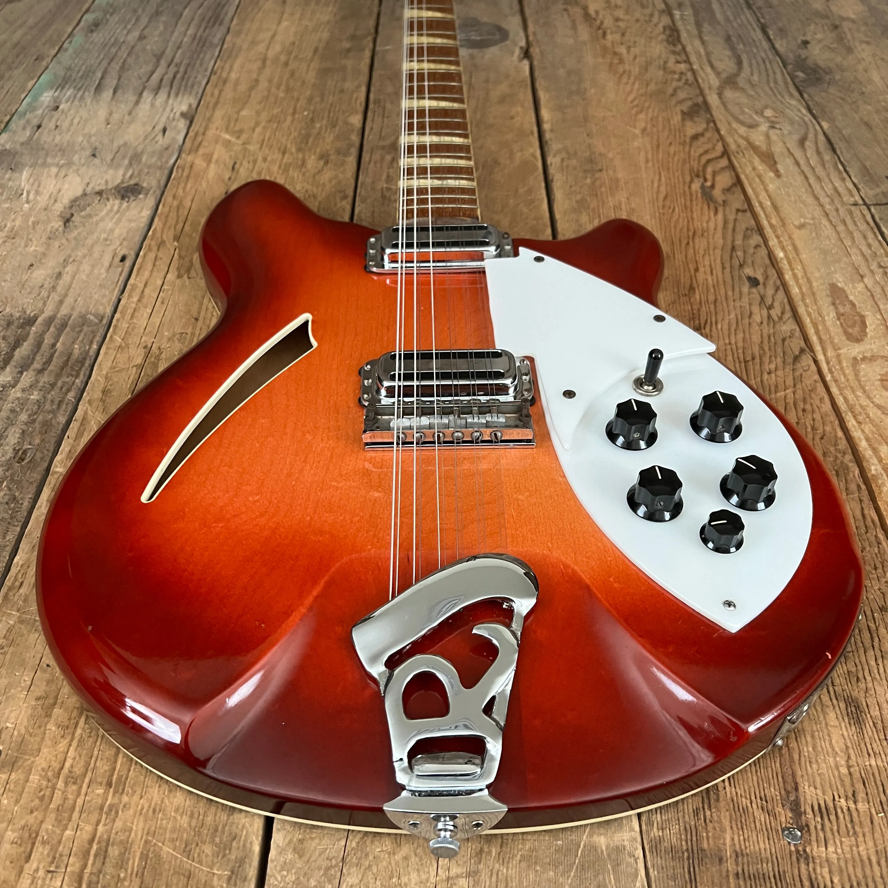 SOLD - Rickenbacker 360/12 Early Double Bound Back January 1965 Fireglo