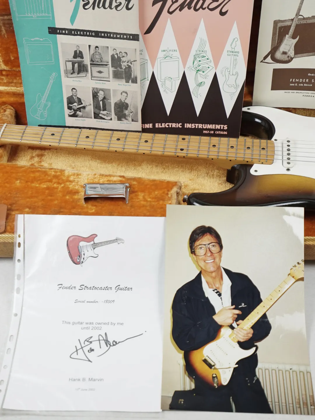 SOLD - Vintage Fender Stratocaster ex. Hank Marvin - USA 1957